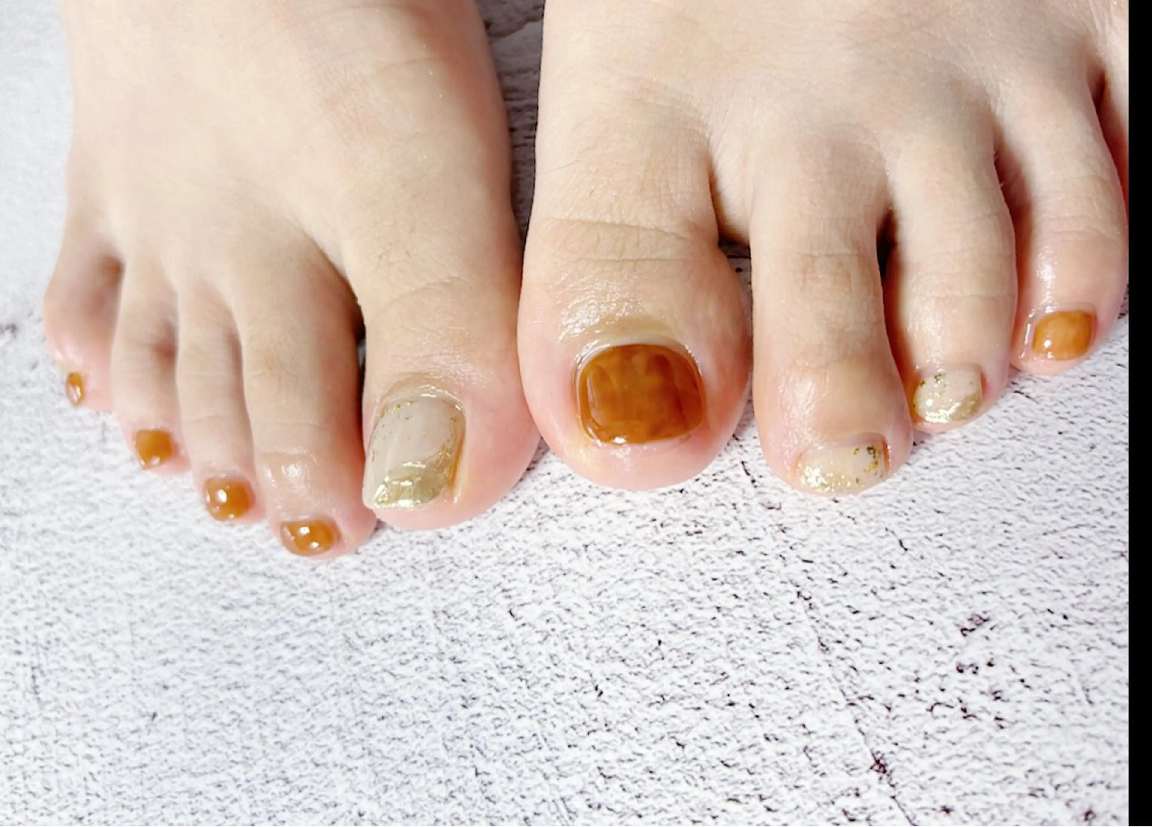 ネイル ブルー フットネイル フットネイル mua nail mikiのネイルデザイン