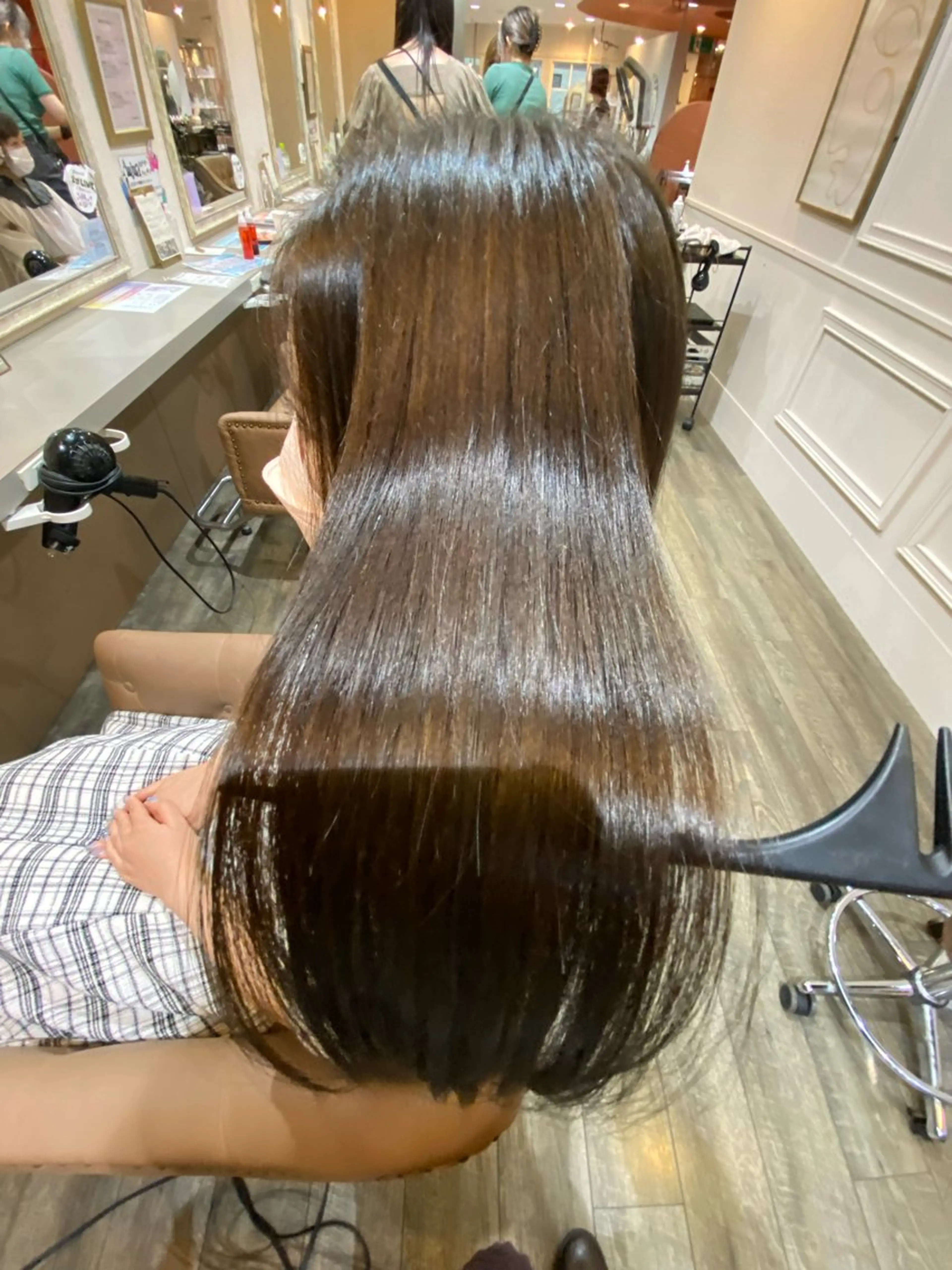 ロング 縮毛矯正 原田 英治のヘアスタイル