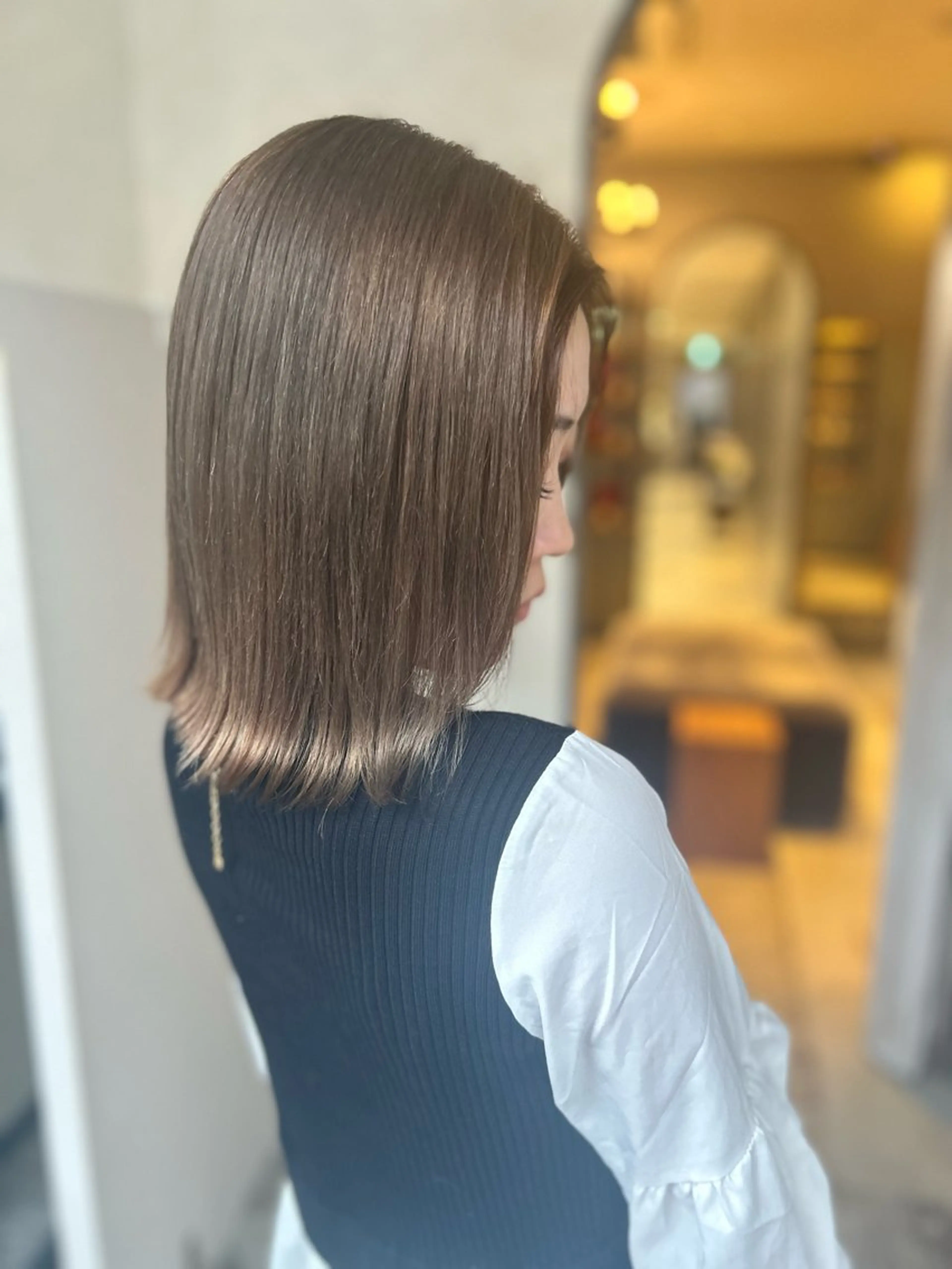 ミディアム カラー 心斎橋🤍inity KIKOのヘアスタイル