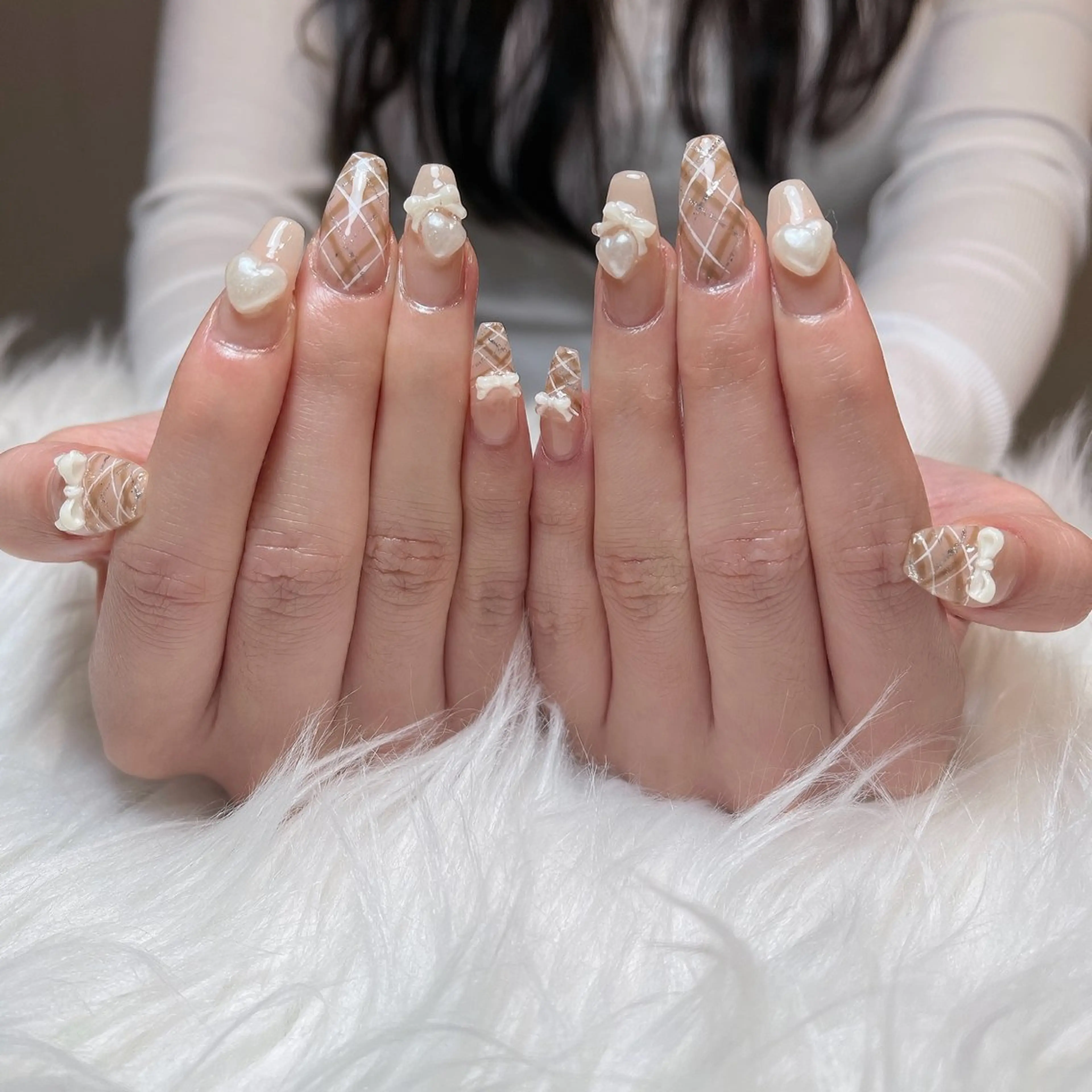 ネイル 長さ出し フレンチネイル グラデーション 卒業式 マグネットネイル ハンドネイル MIHANA ZENのネイルデザイン