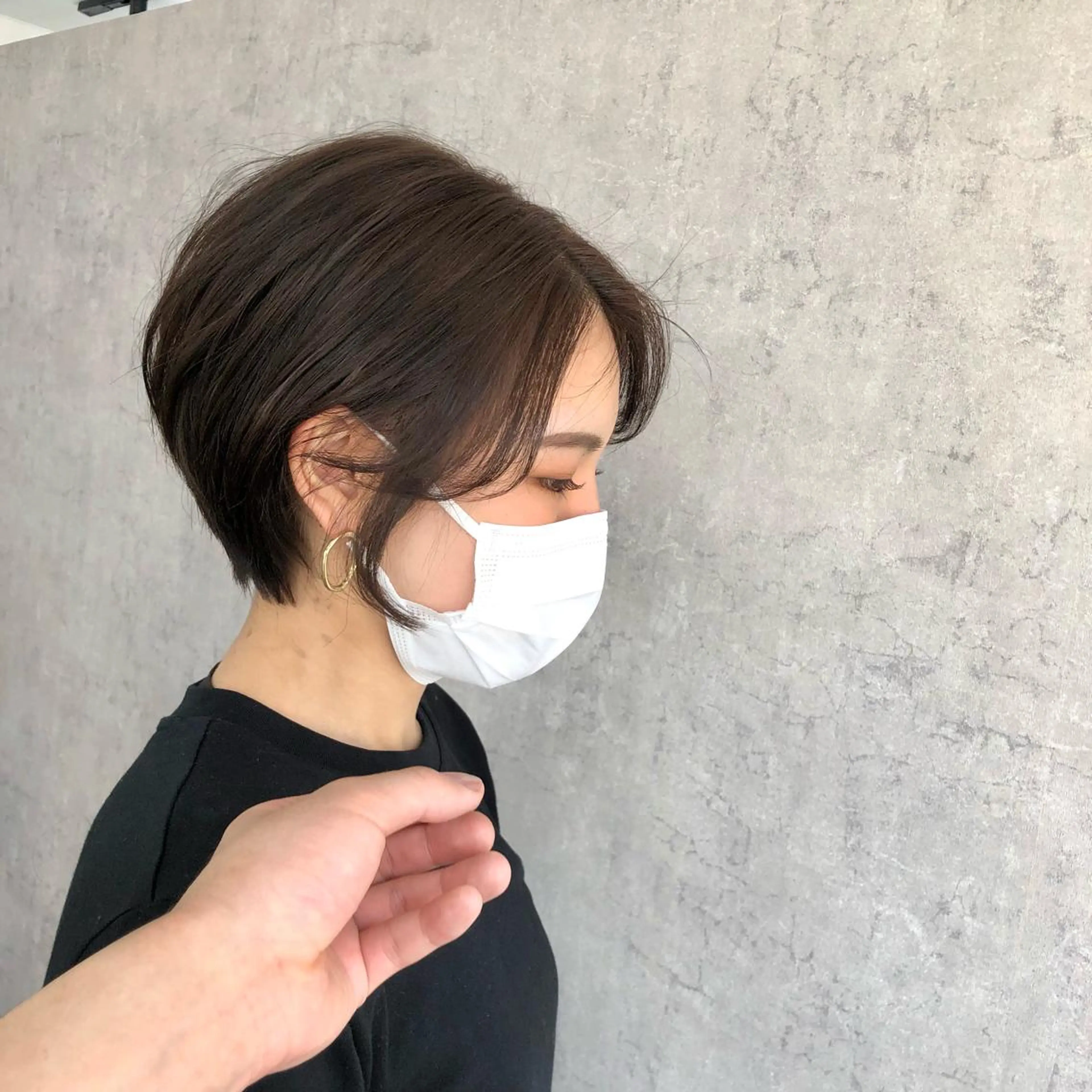 ショート カラー ヘアアレンジ ネイル マツエク・マツパ アディクシーカラー バレイヤージュ ミストバング ベージュカラー ブリーチ エビスザキレン／メン ズ／心斎橋🌳のヘアスタイル