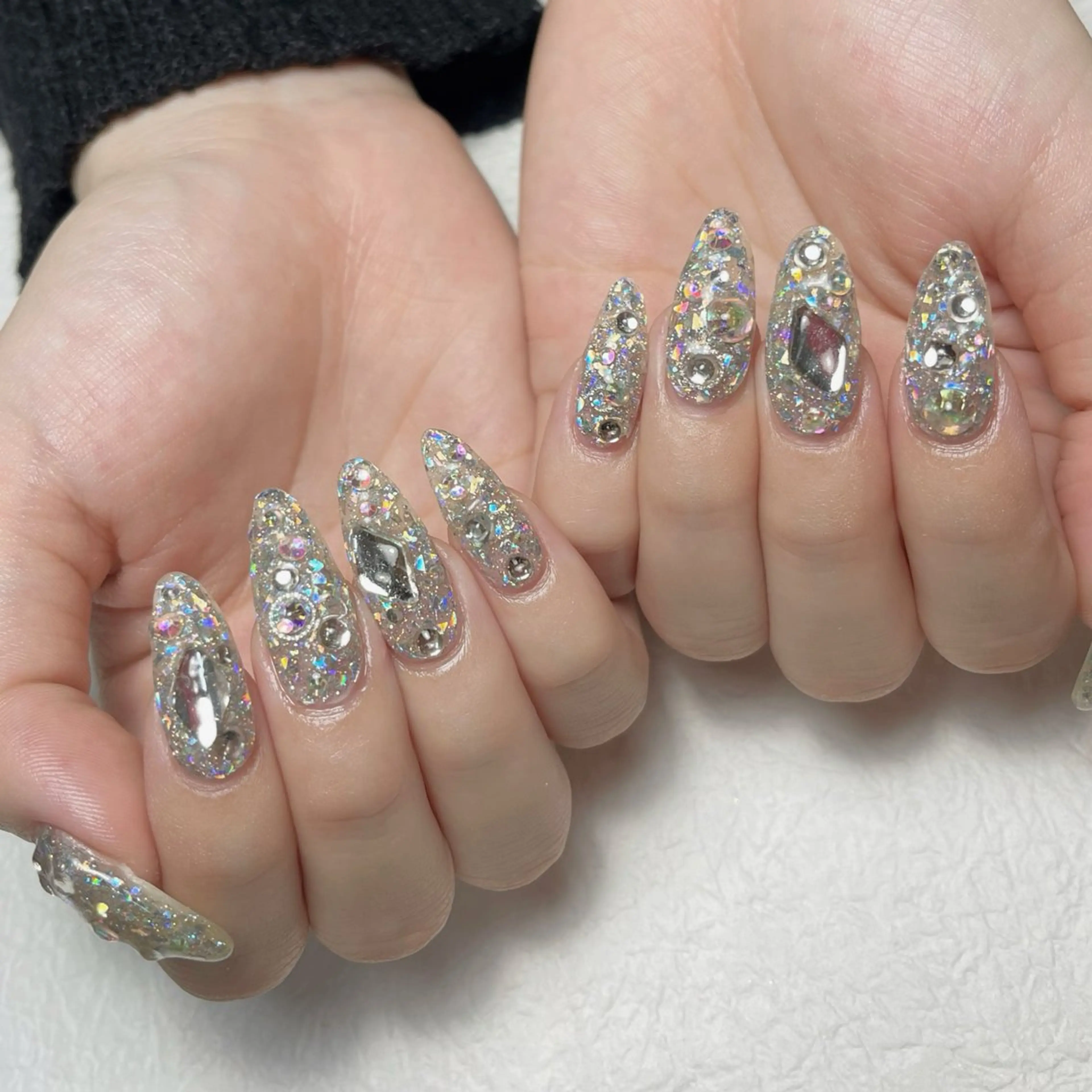 ネイル アートネイル フットネイル ジェルネイル キラキラネイル 韓国ネイル ハンドネイル Y nail なんば堀江店のネイルデザイン