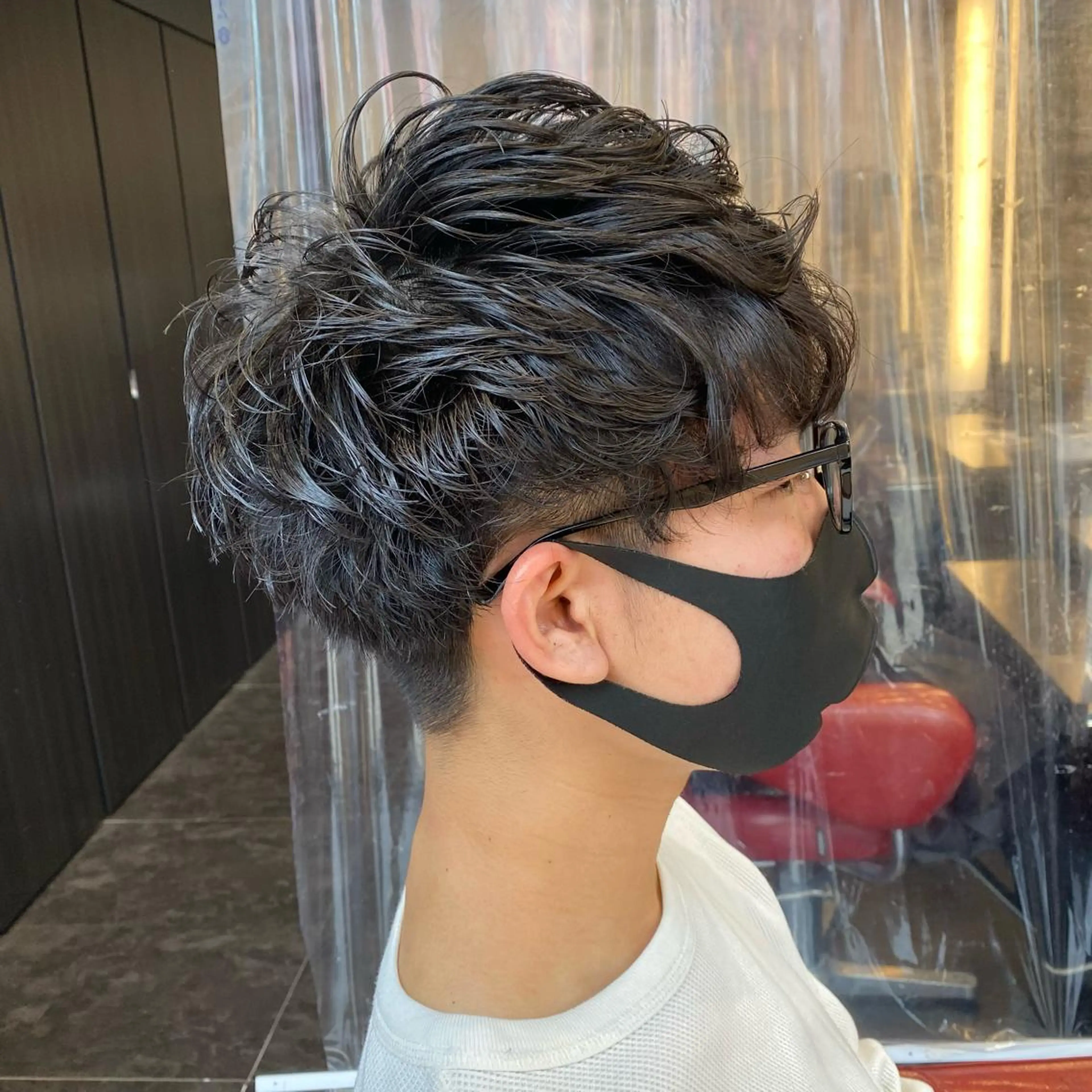 パーマ メンズ ブリーチカラー/ 岩破瑞希のヘアスタイル