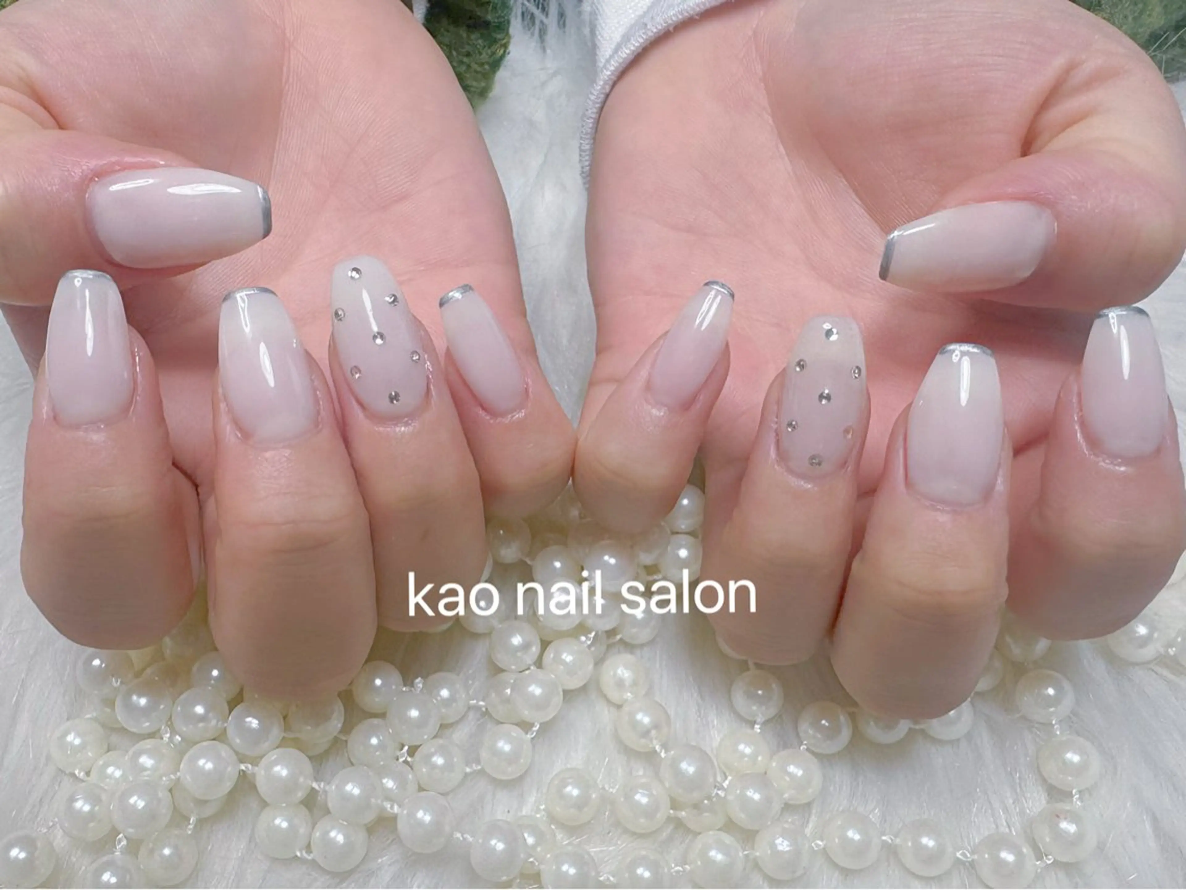 ネイル ハンドネイル kao nail マグネット/長さだしのネイルデザイン
