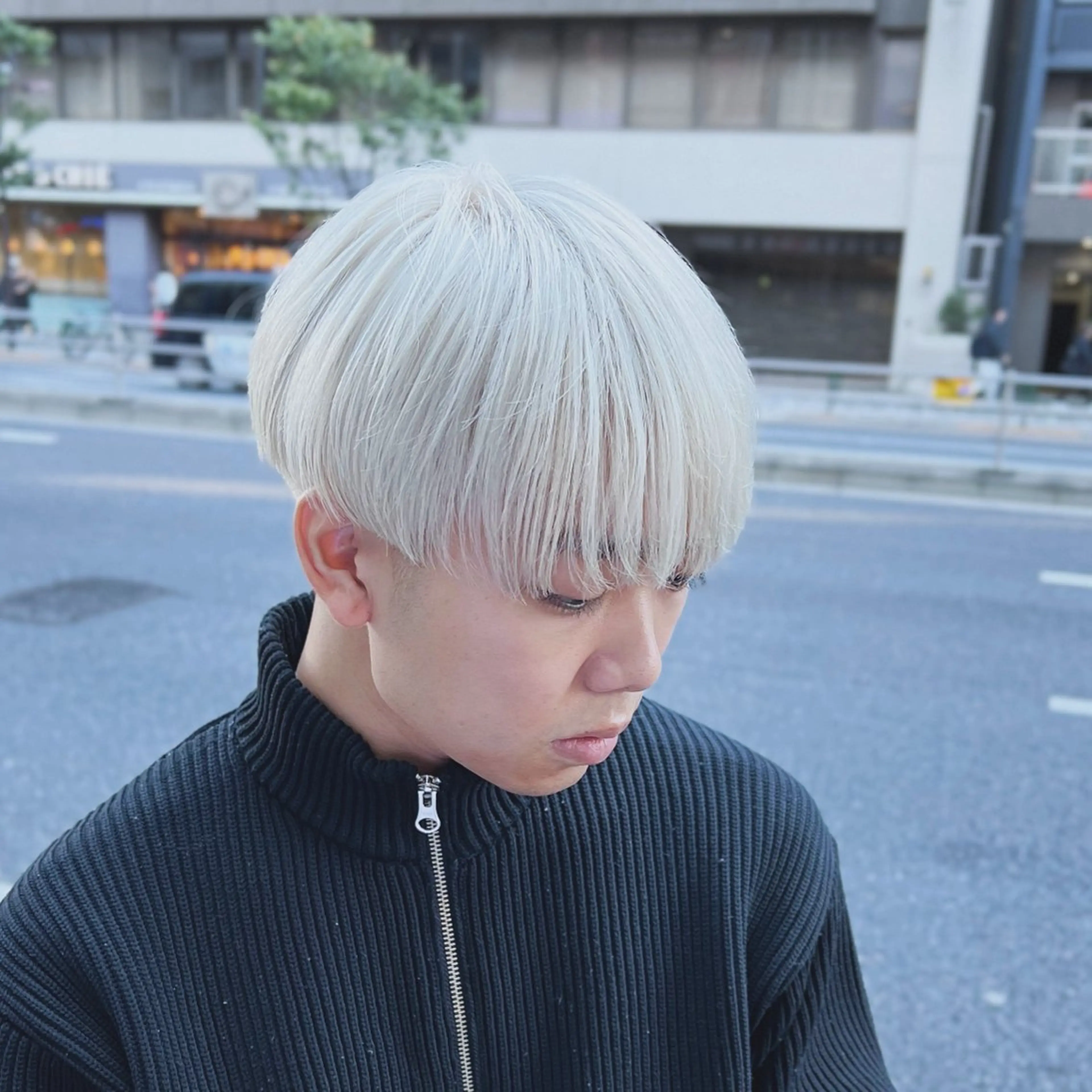 メンズ メンズブリーチ カット ヘアカラー トリートメント メンズ特化/パーマ/ メッシュ/竜成のヘアスタイル