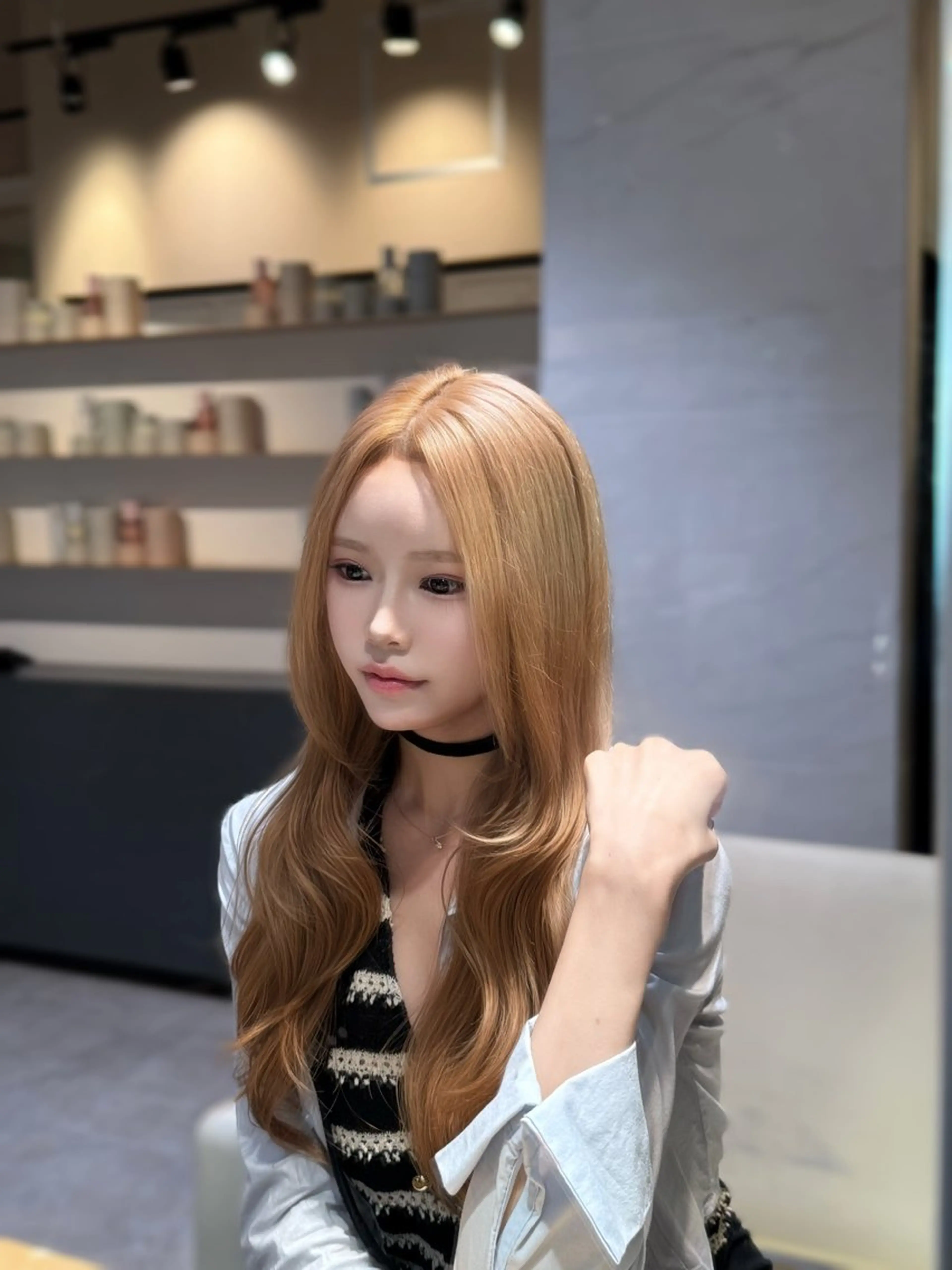 ロング 谷 亜澄のヘアスタイル