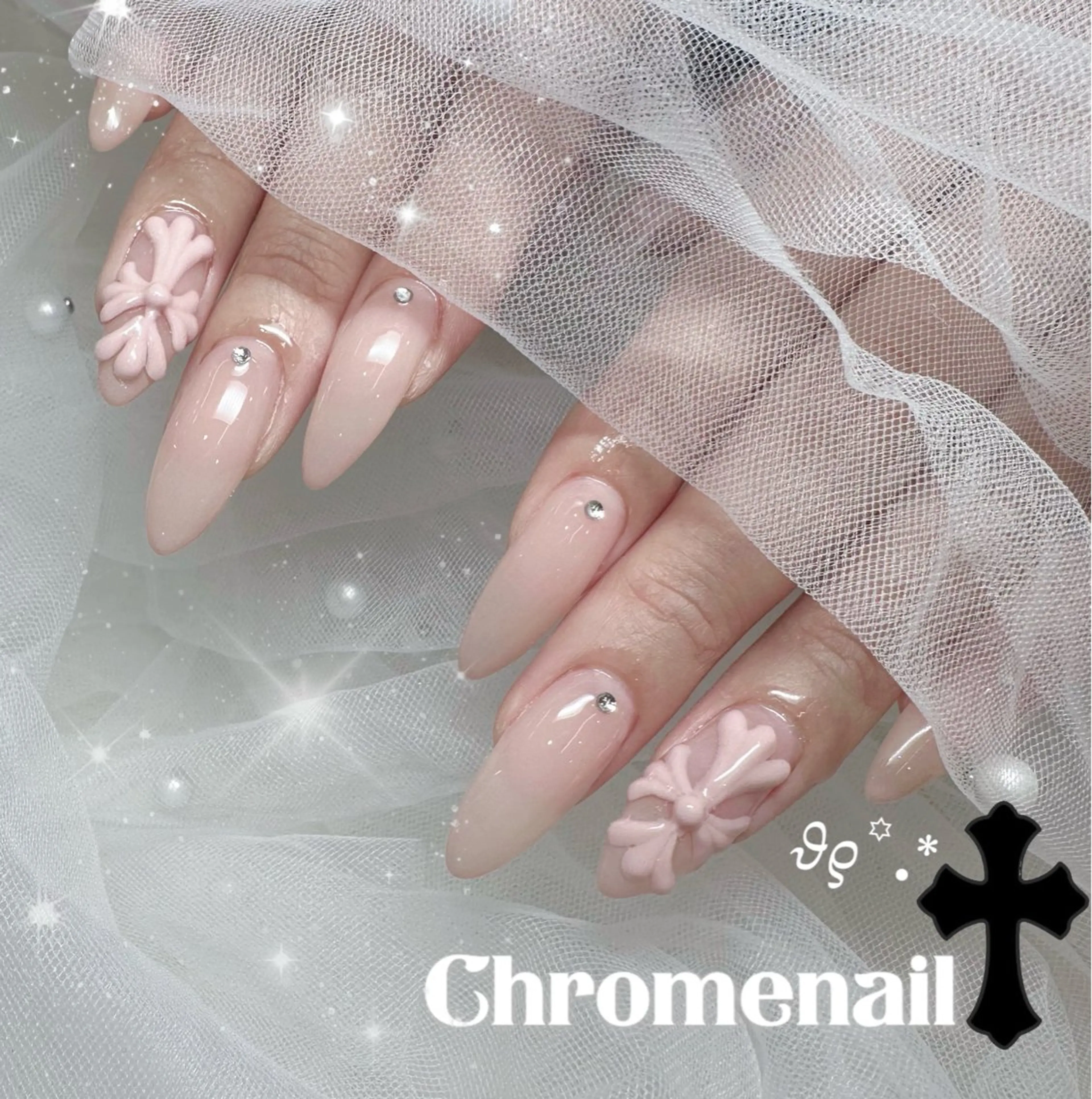 ネイル ハンドネイル NON🎀韓国 シンプルワンホン🎀のネイルデザイン