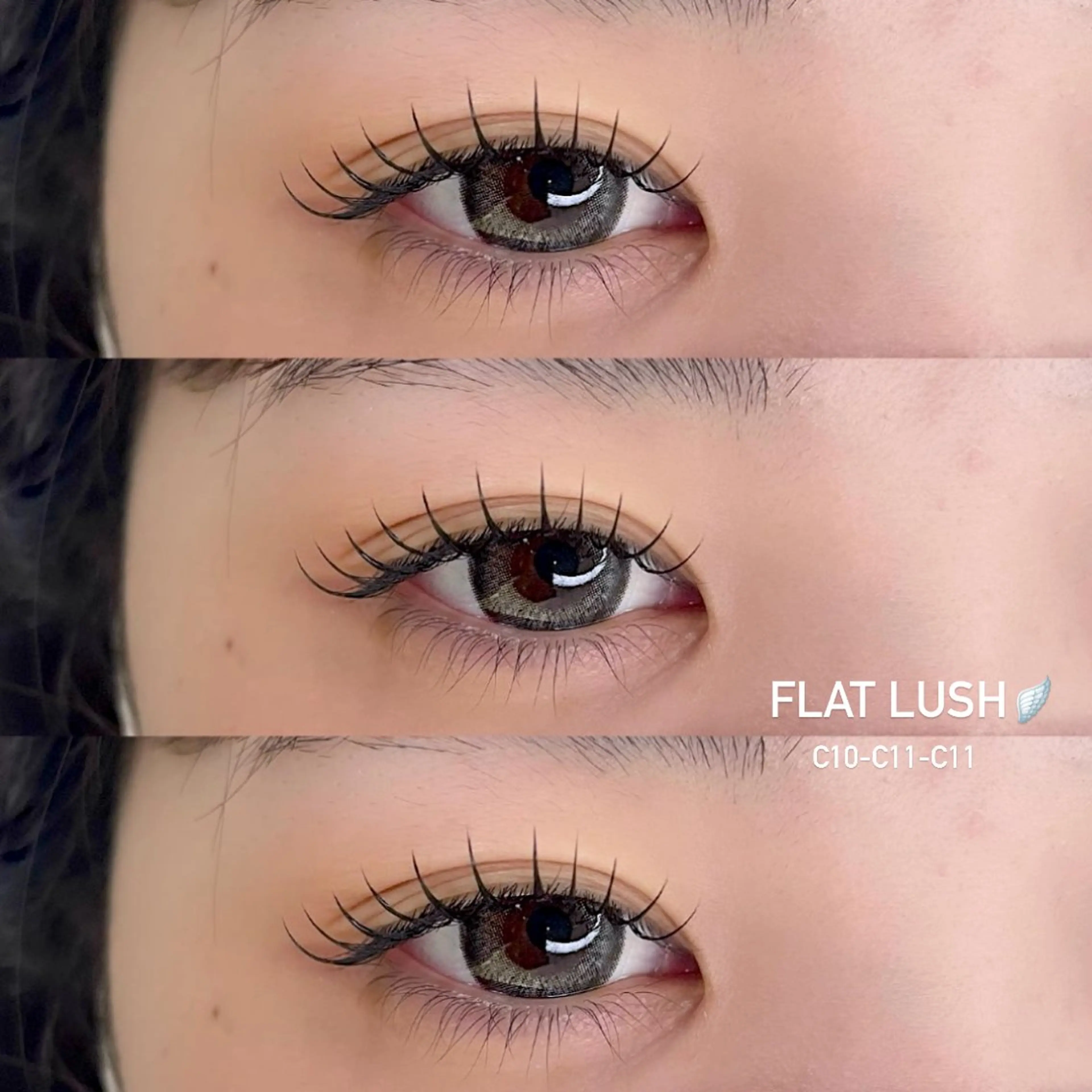 マツエク・マツパ 束感まつ毛 フラットラッシュ 韓国風マツエク マツエク マツパ/マツエク/ haruna🩰のマツエク・マツパデザイン