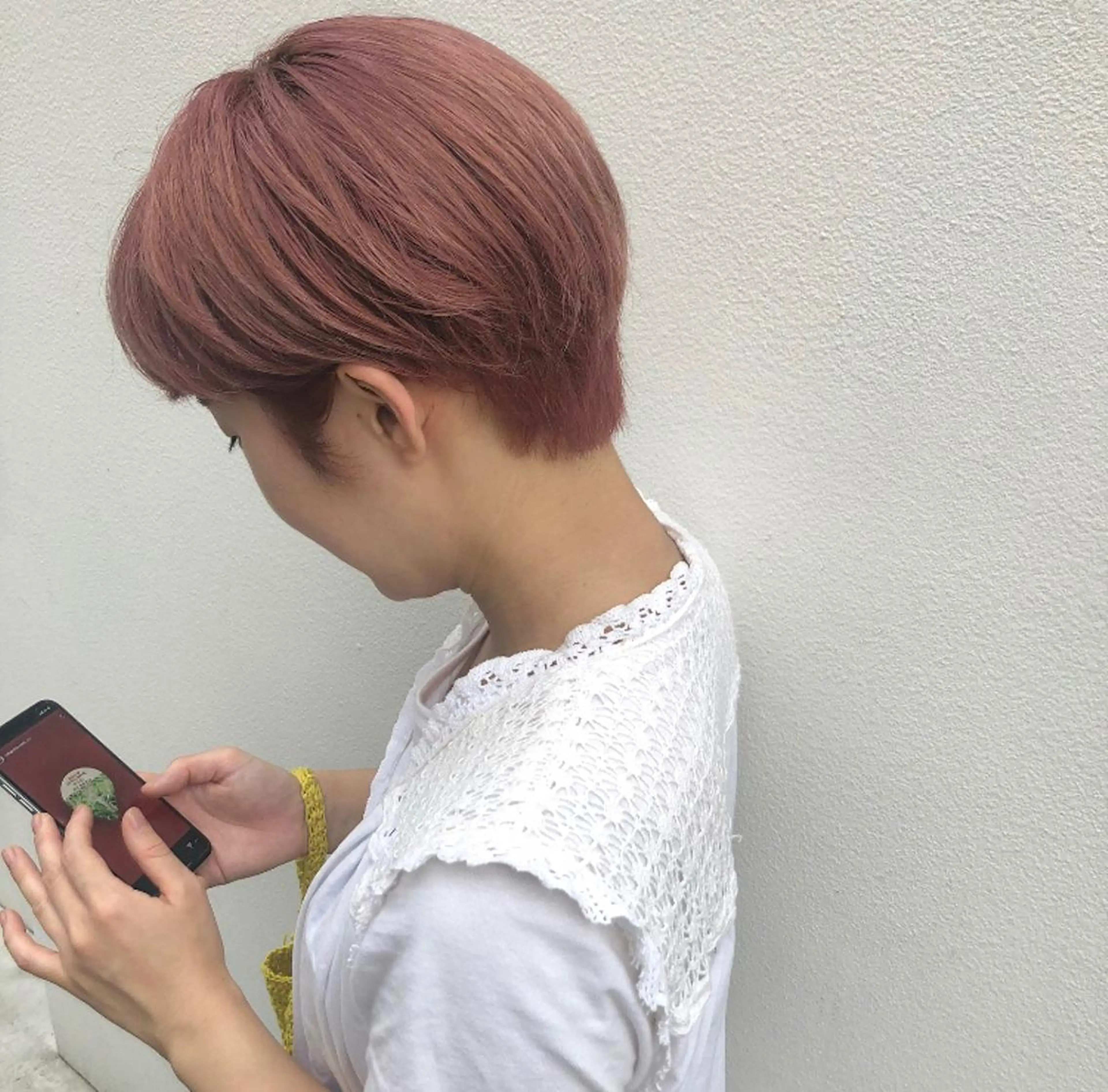 ショート カラー ブリーチ TO C所属・ボブ/ミディアム RIONAのヘアスタイル