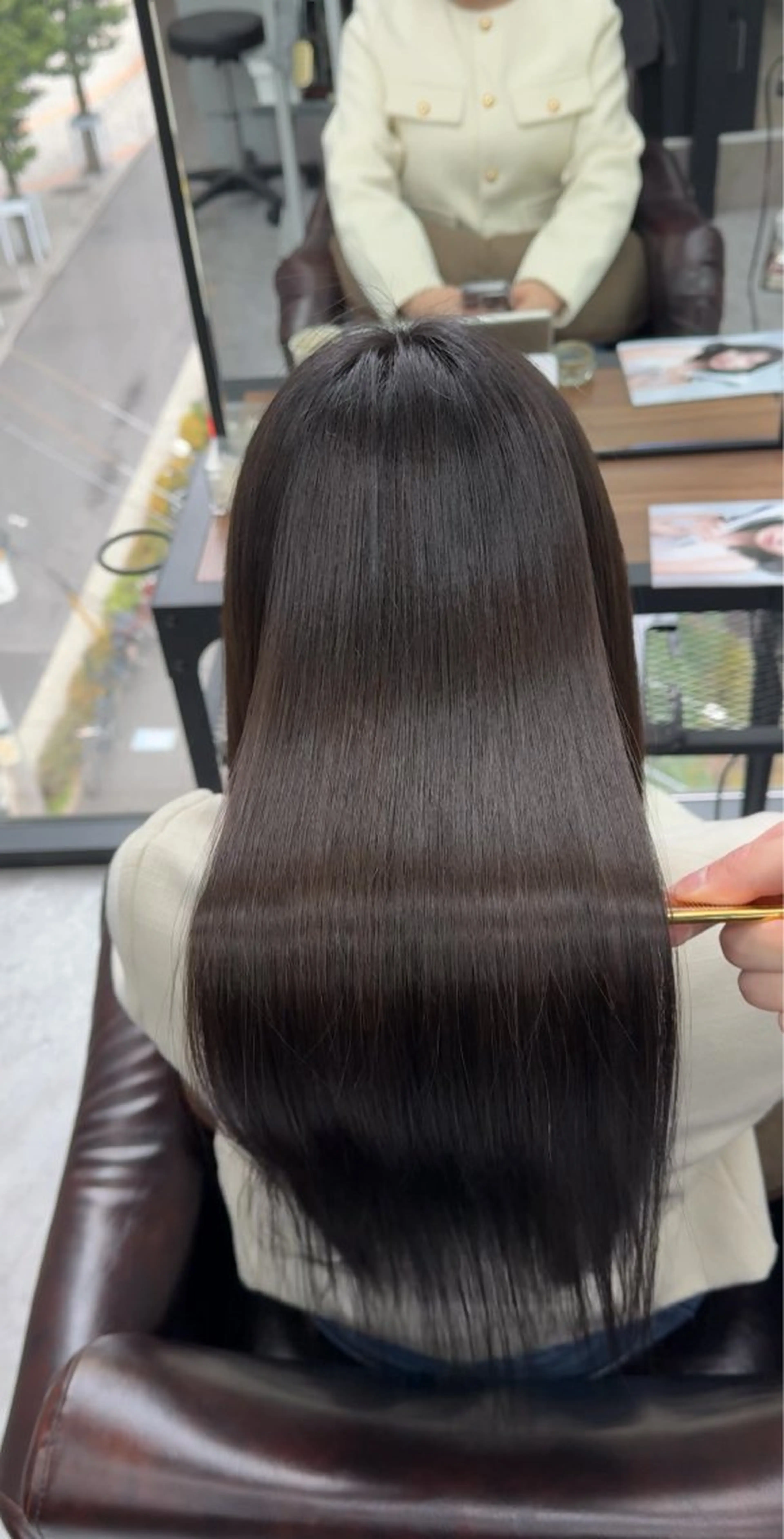 セミロング トリートメント 髪質改善/韓国風 恵比寿/Renのヘアスタイル