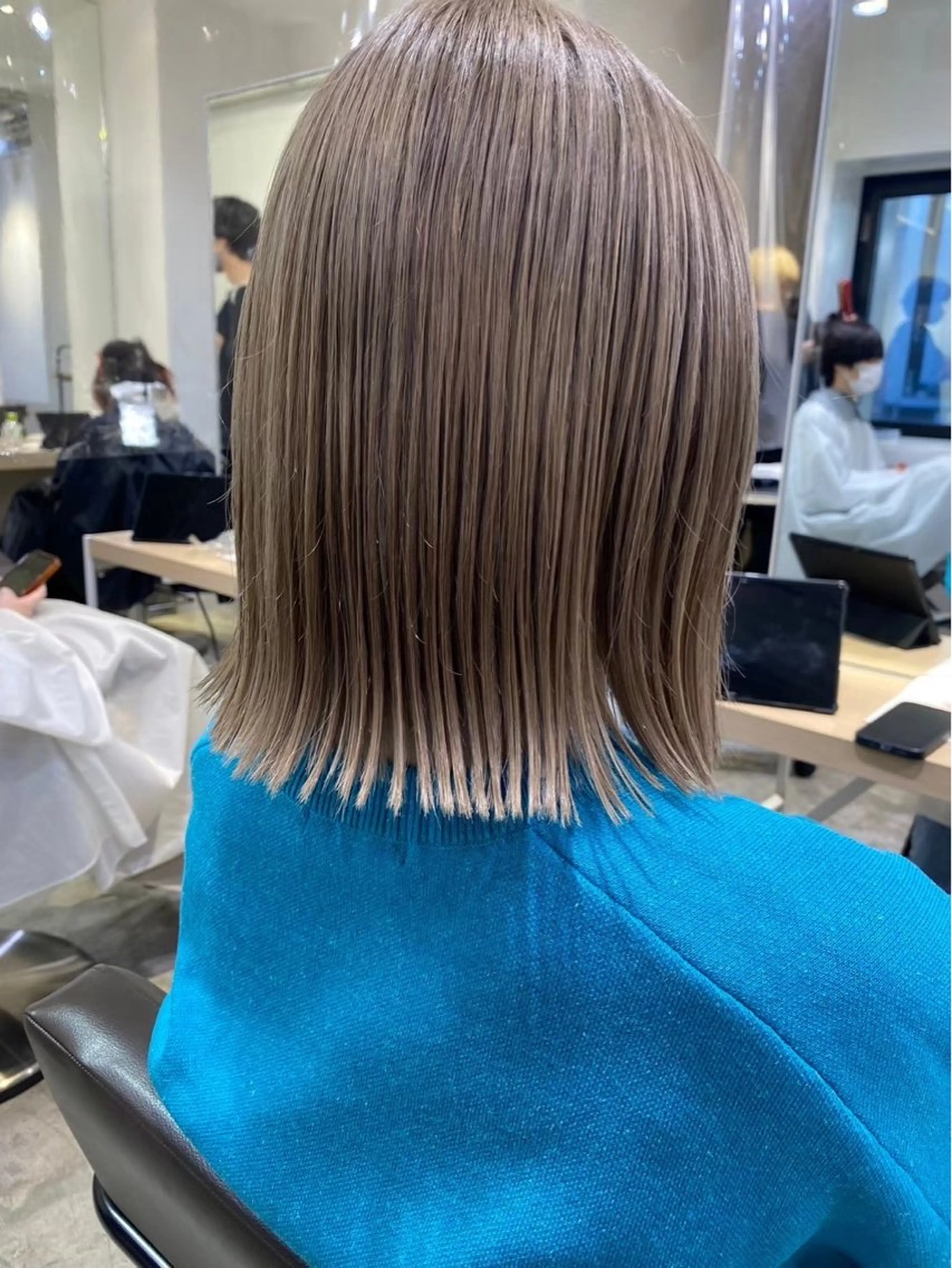 カラー ベージュカラー ブロンド シルバー FILMS横浜所属・Watanabe Maiのヘアスタイル