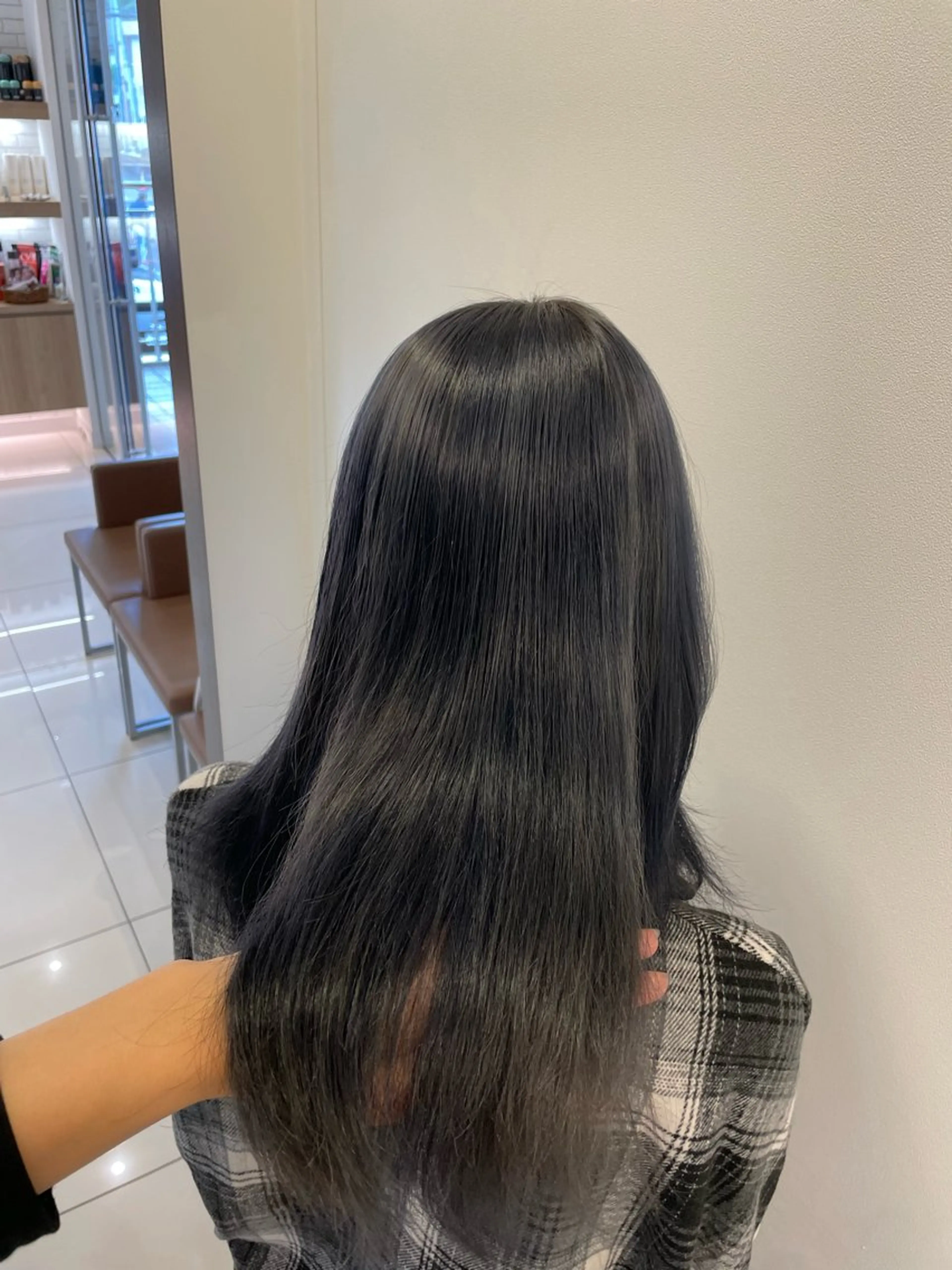 セミロング ヘアカラー トリートメント 鎌倉/アレンジ/暗髪 /髪質改善/ ユキミのヘアスタイル