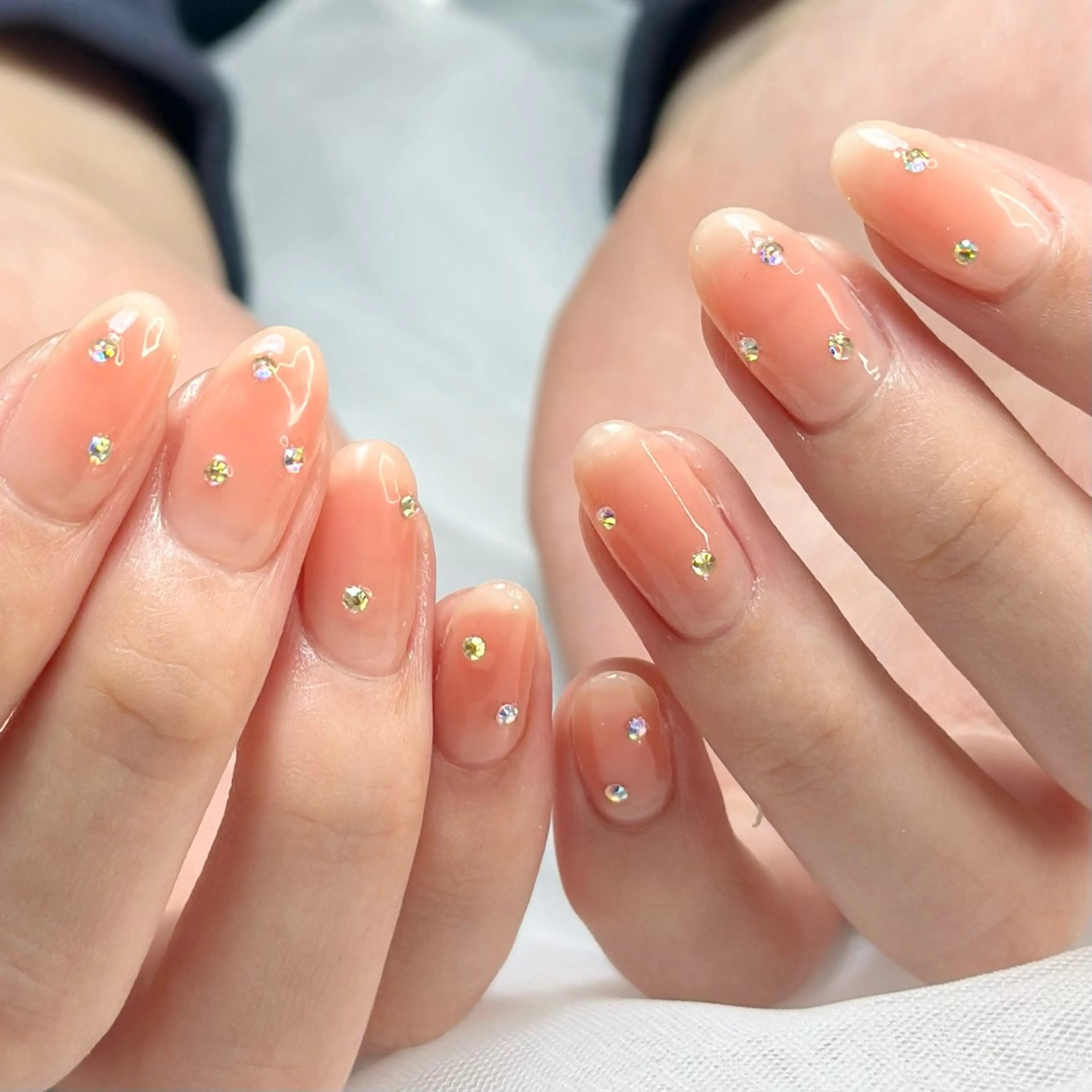 ネイル ストーンネイル HAIR&MAKE POSH 日暮里のネイルデザイン