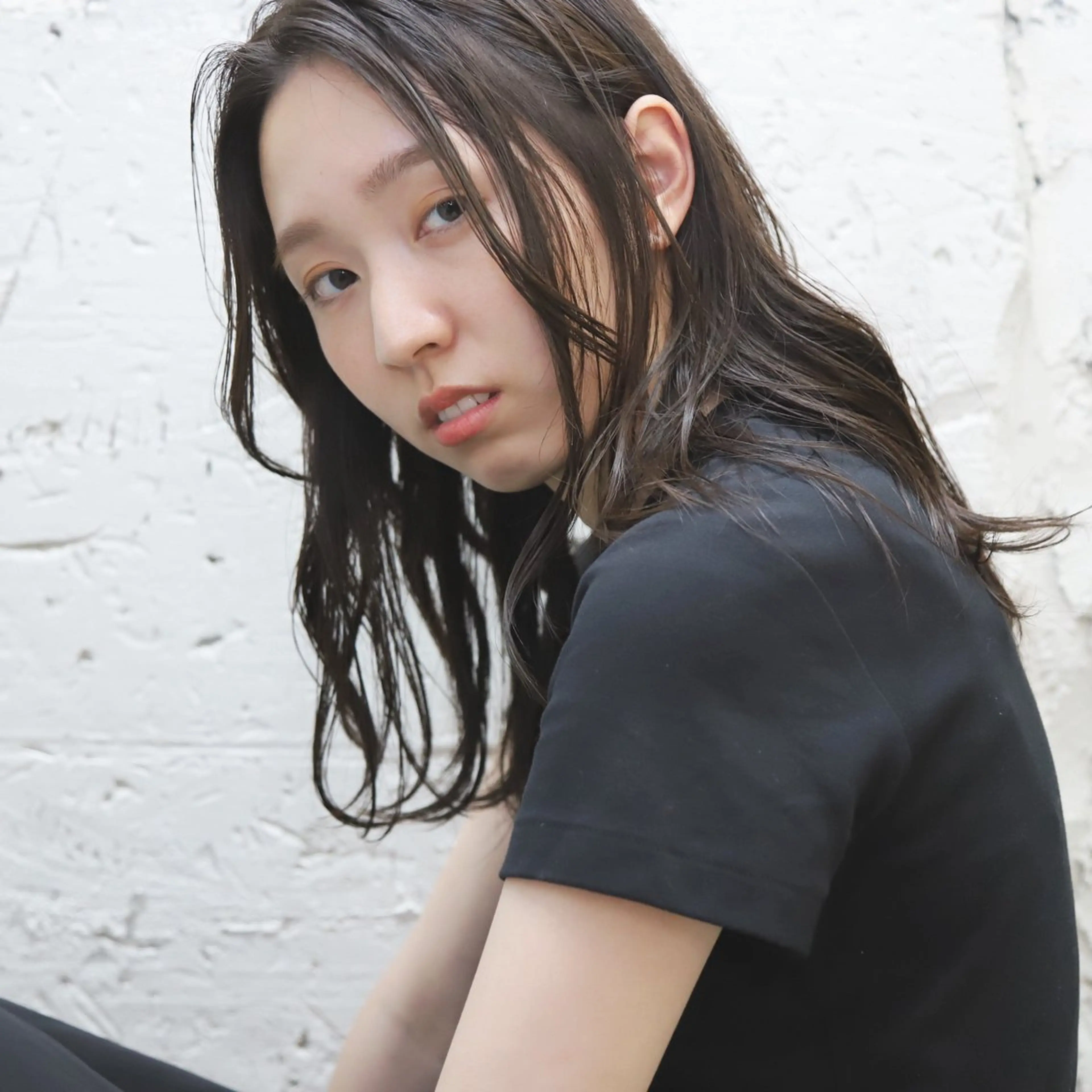 セミロング 中山 泰徳のヘアスタイル