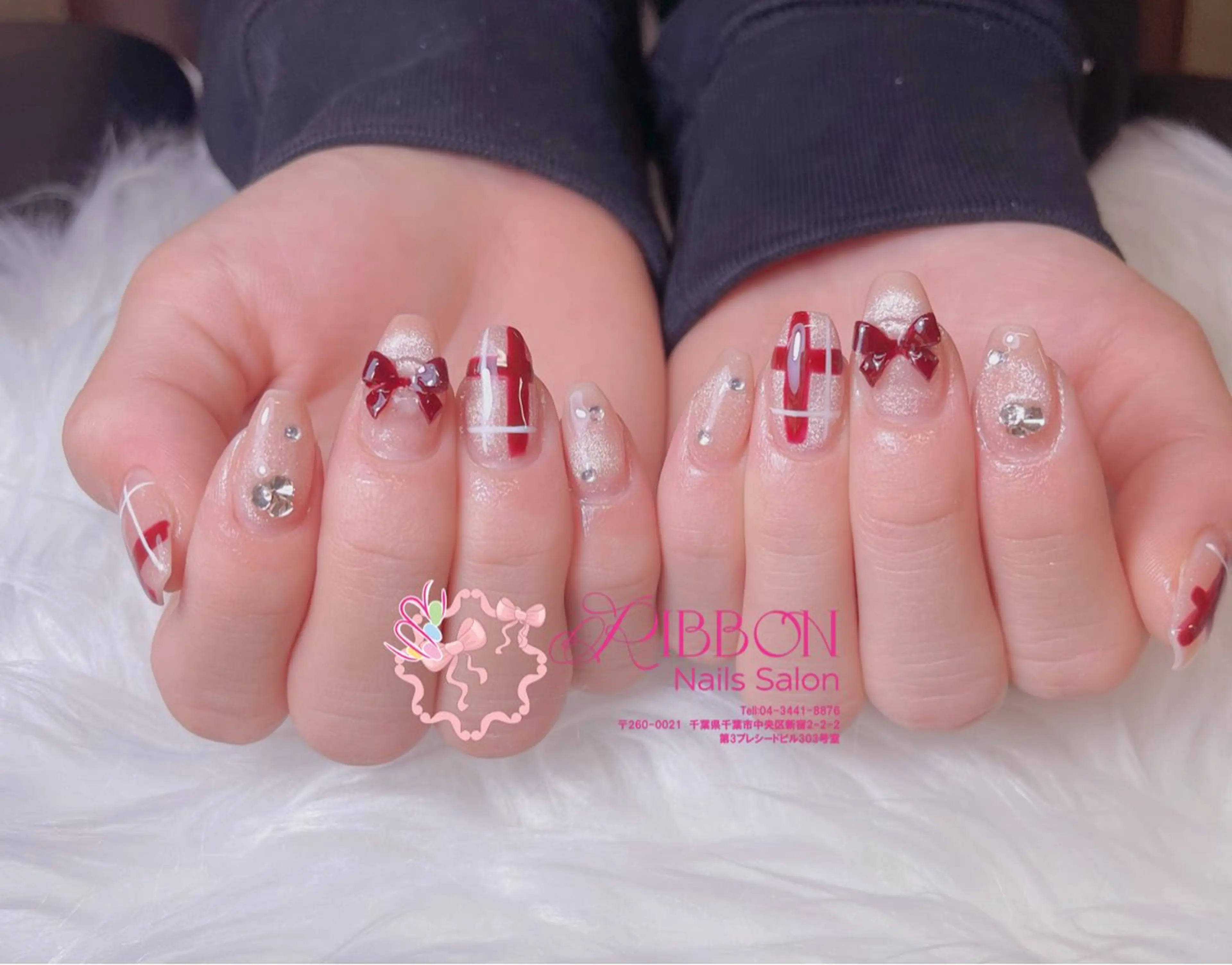 ネイル チークネイル フットネイル フレンチネイル グラデーション 韓国ネイル ハンドネイル Ribbonnail salonのネイルデザイン