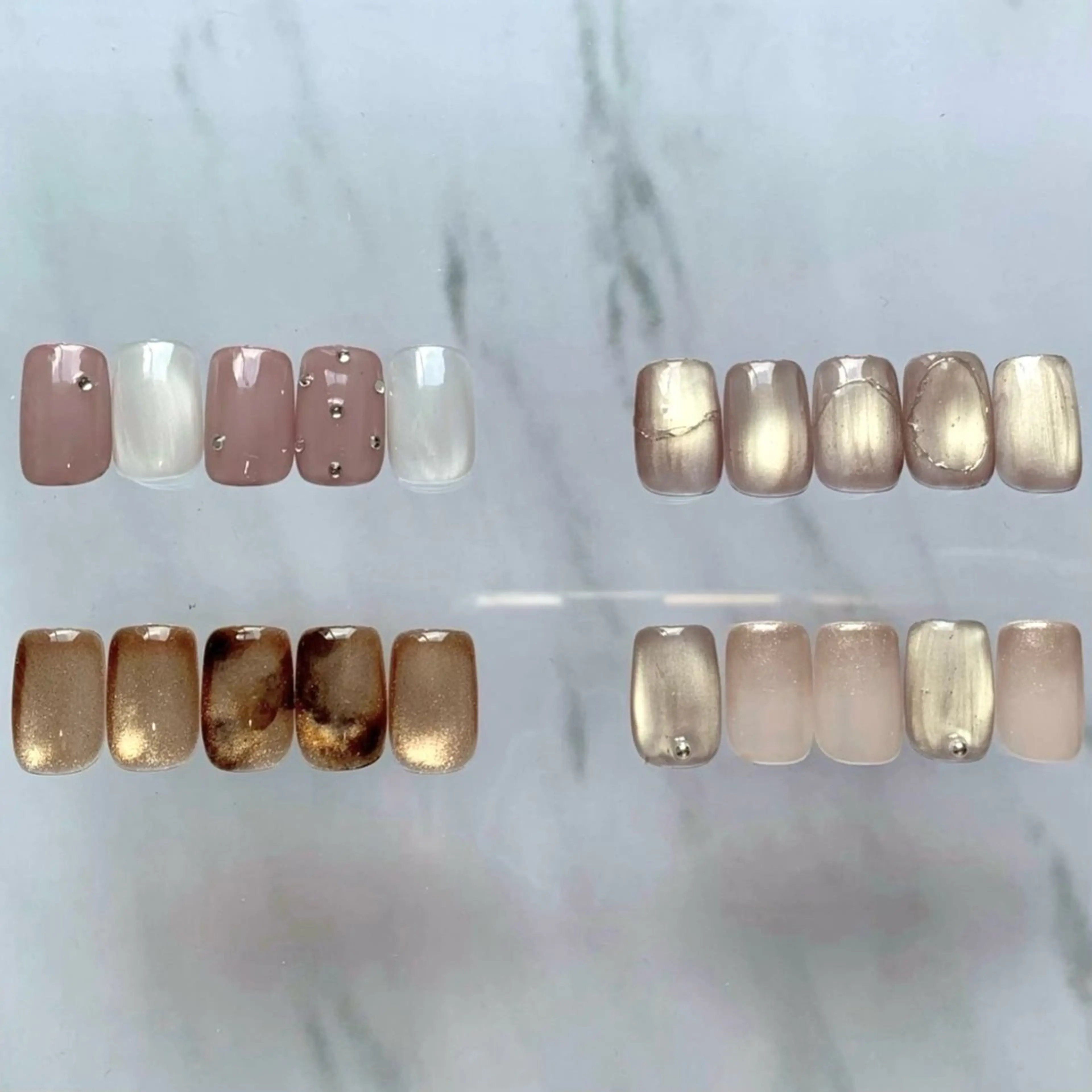 ネイル ジェルネイル キラキラネイル 韓国ネイル マグネットネイル ニュアンスネイル SAORI🎀 マグネット特化サロンのネイルデザイン