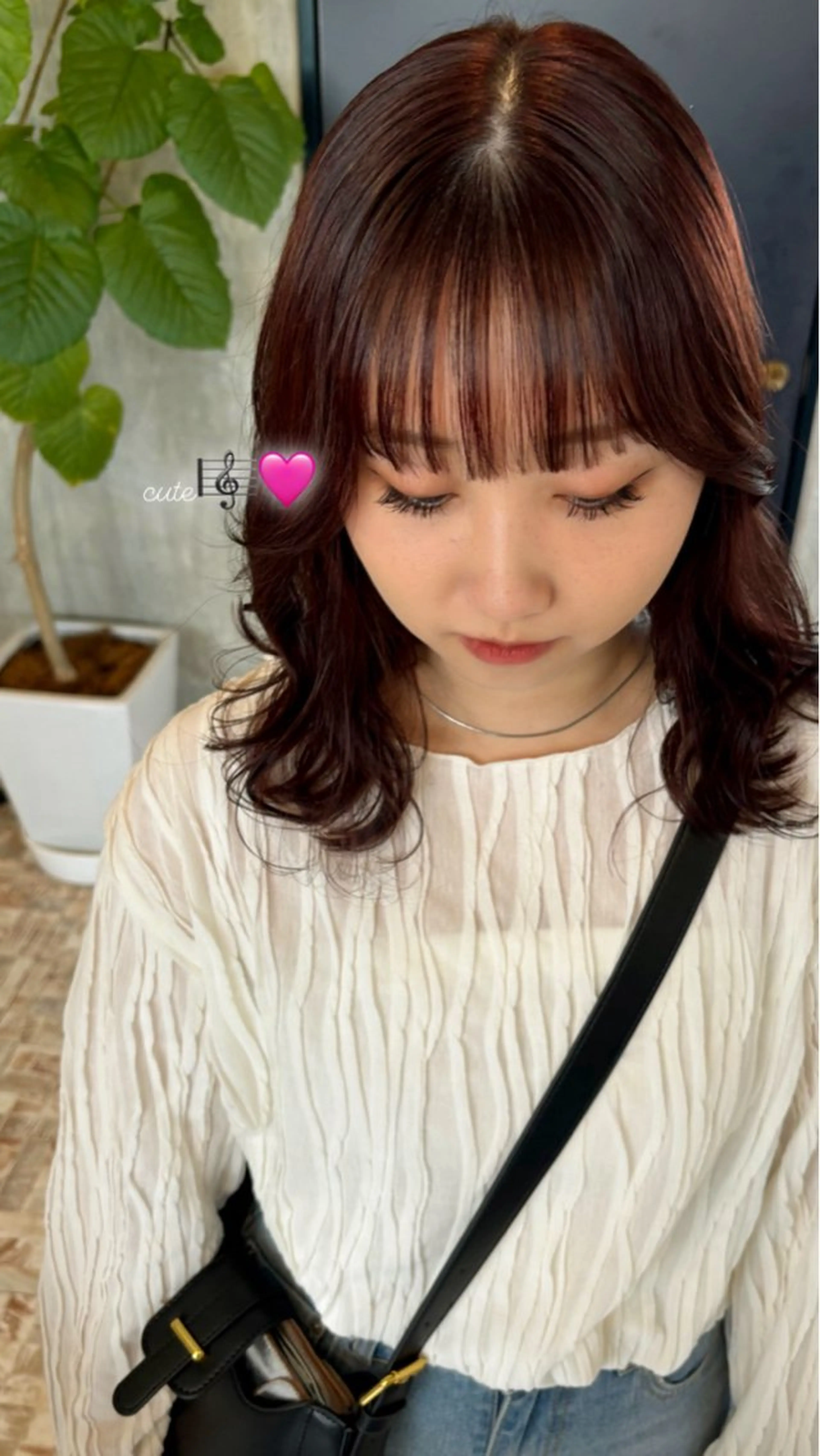 セミロング カラー ヘアカラー botan🪷☆*。 レ ナのヘアスタイル