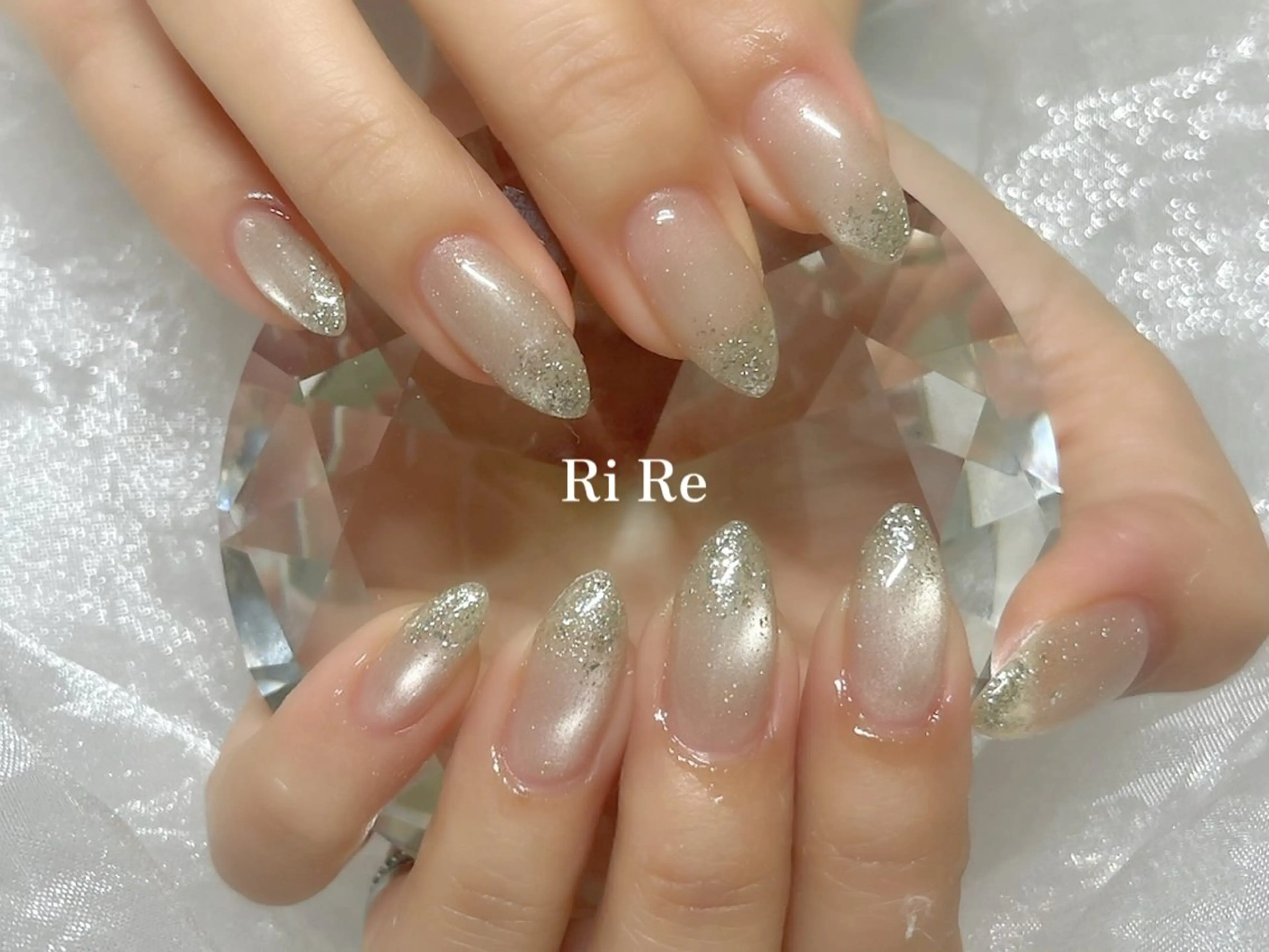ネイル フラッシュネイル ラメ(グリッター) マグネットネイル Nailsalon RiRe♡Reikaのネイルデザイン