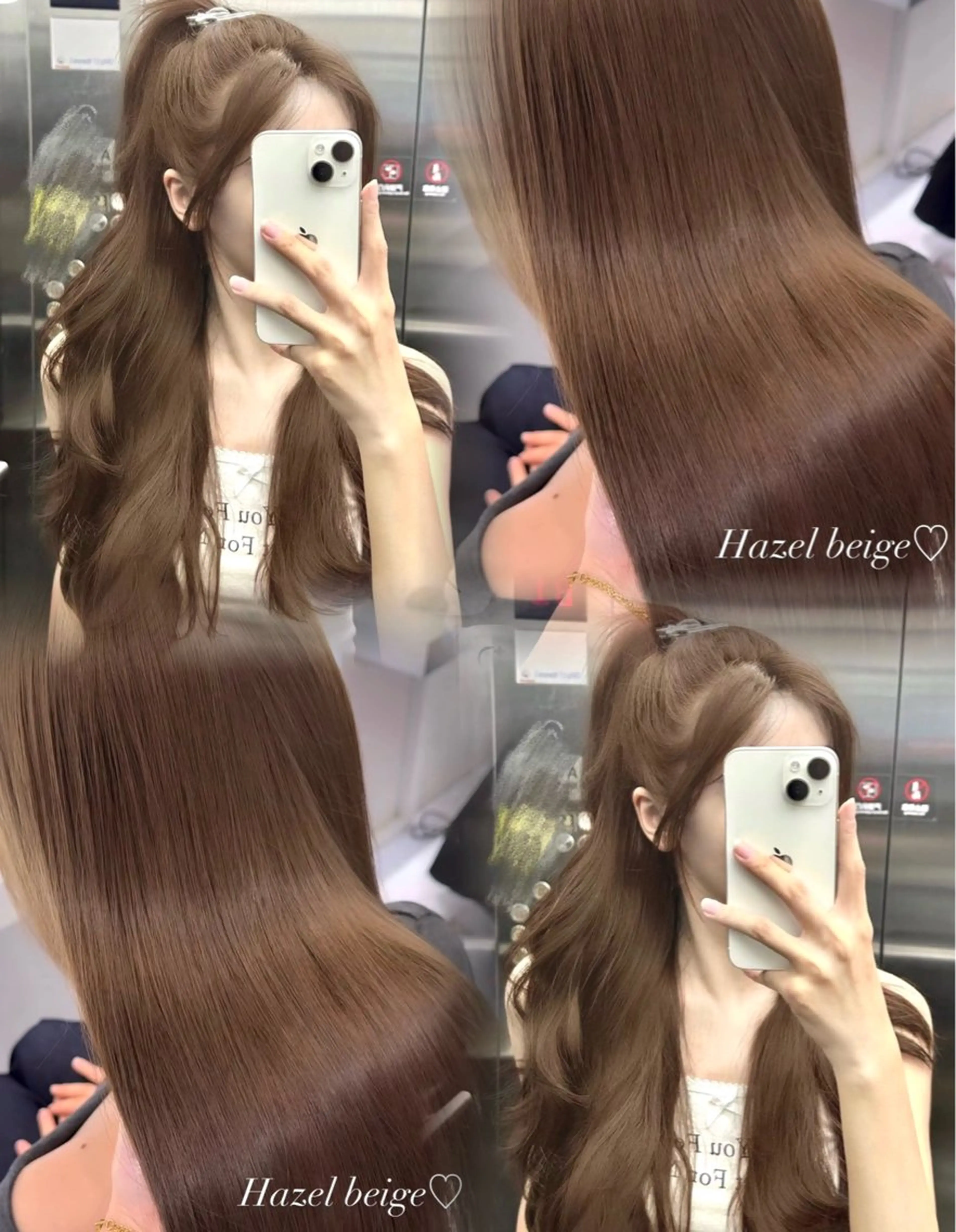 ロング カラー ブリーチ ダブルカラー ブリーチなしカラー レイヤーカット🫧 🎀Tomoka🎀のヘアスタイル