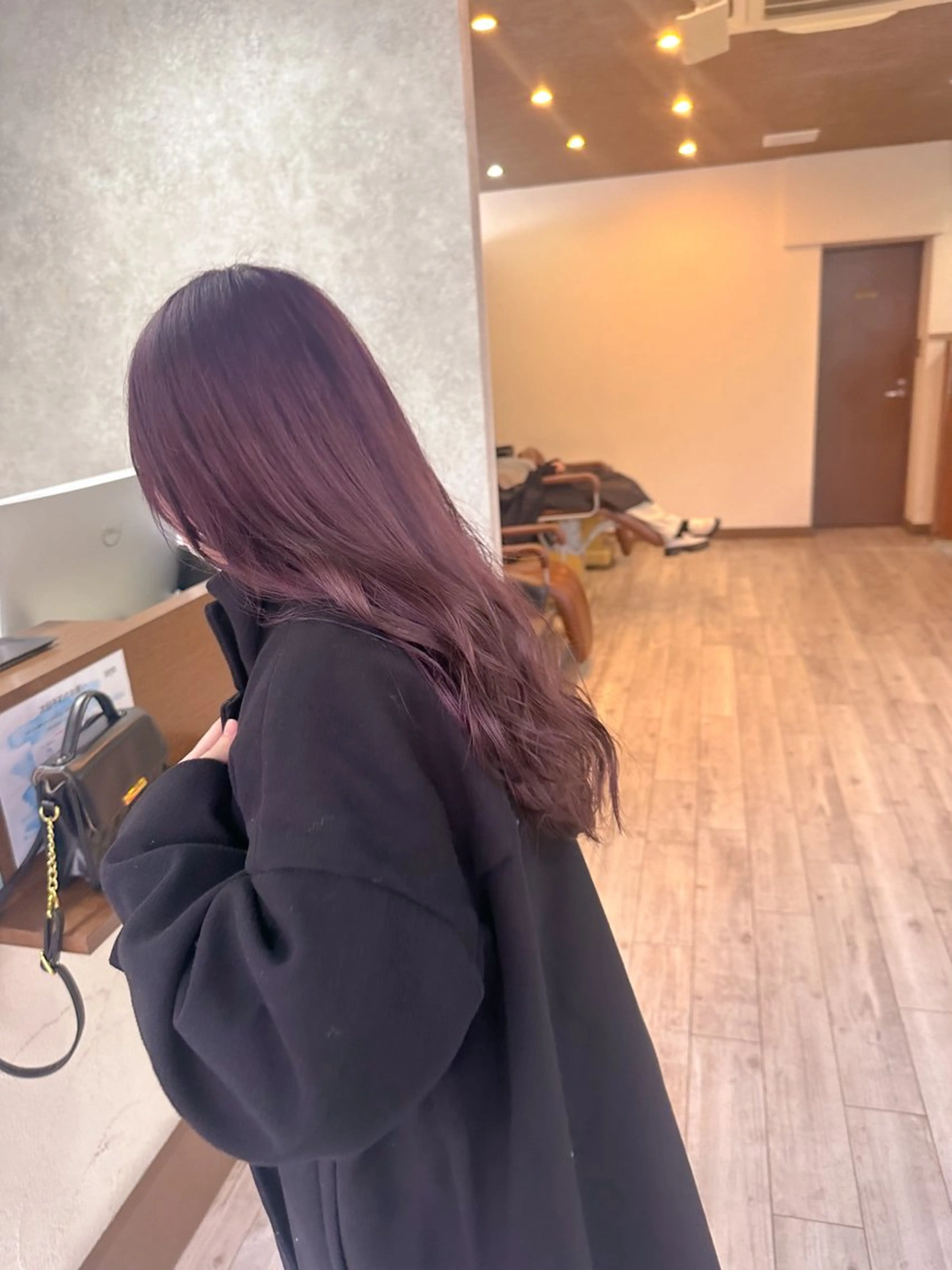 ロング カラー ブリーチ ラベンダーカラー ピンクカラー ピンクラベンダー カット ヘアカラー トリートメント レイヤー/高橋 みく /池下/千種のヘアスタイル