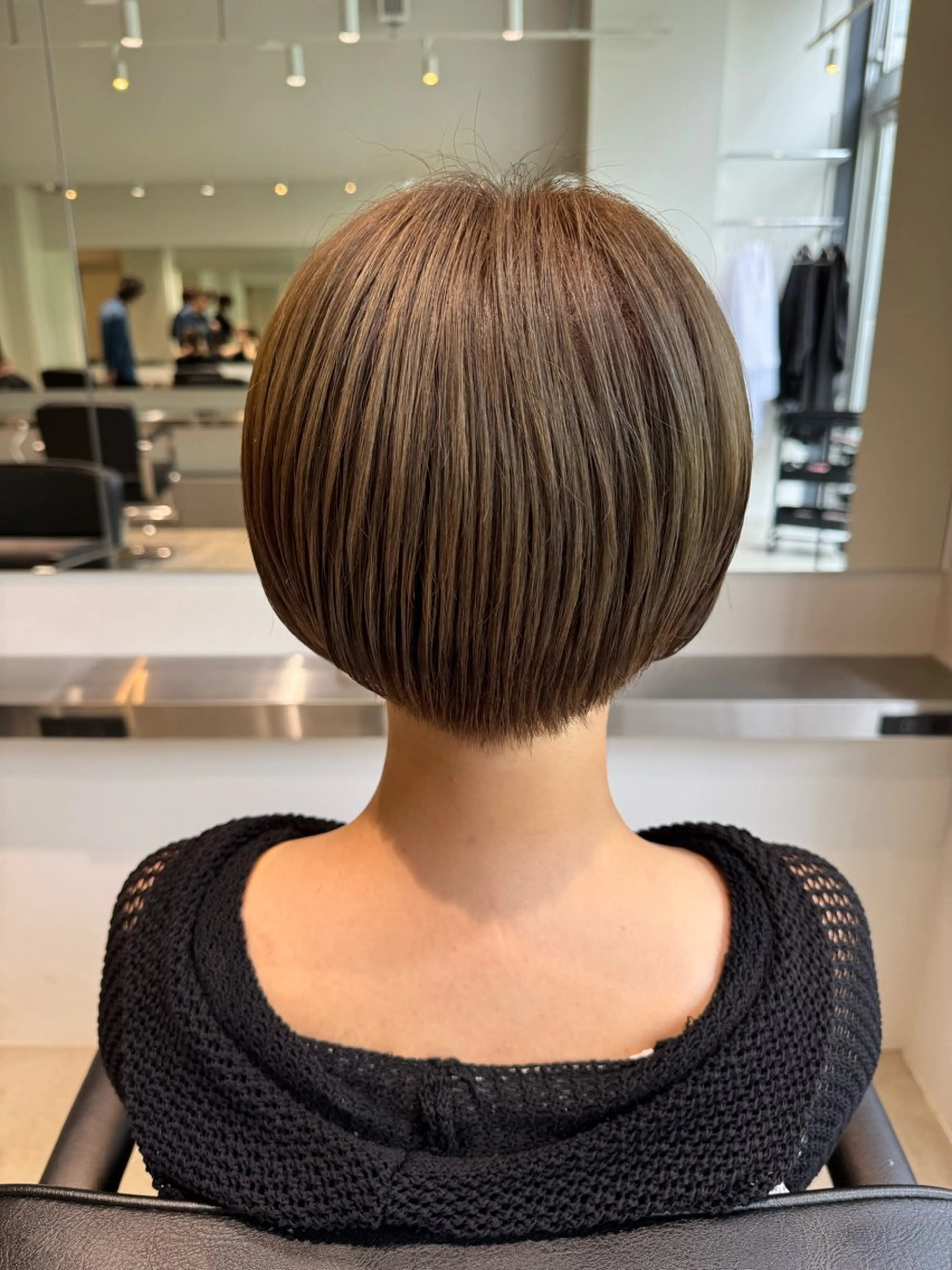 ショート カラー ベージュカラー ブリーチ ブリーチなしカラー カット ヘアカラー トリートメント ボブウルフ／ボブ Satsuki【名駅のヘアスタイル