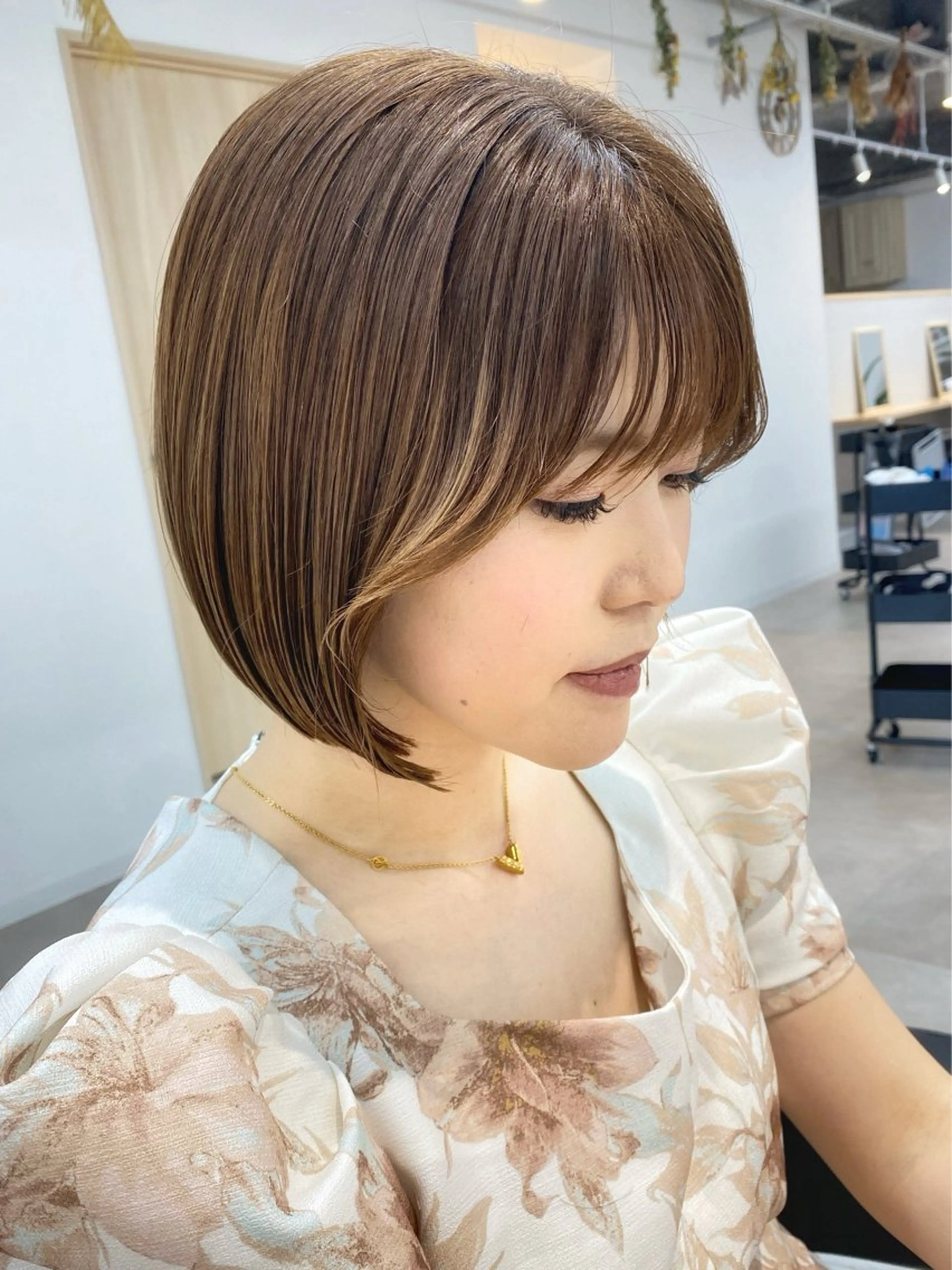 ショート ボブ 韓国風ヘア 当日予約🆗ショート /ハイライト/松本のヘアスタイル