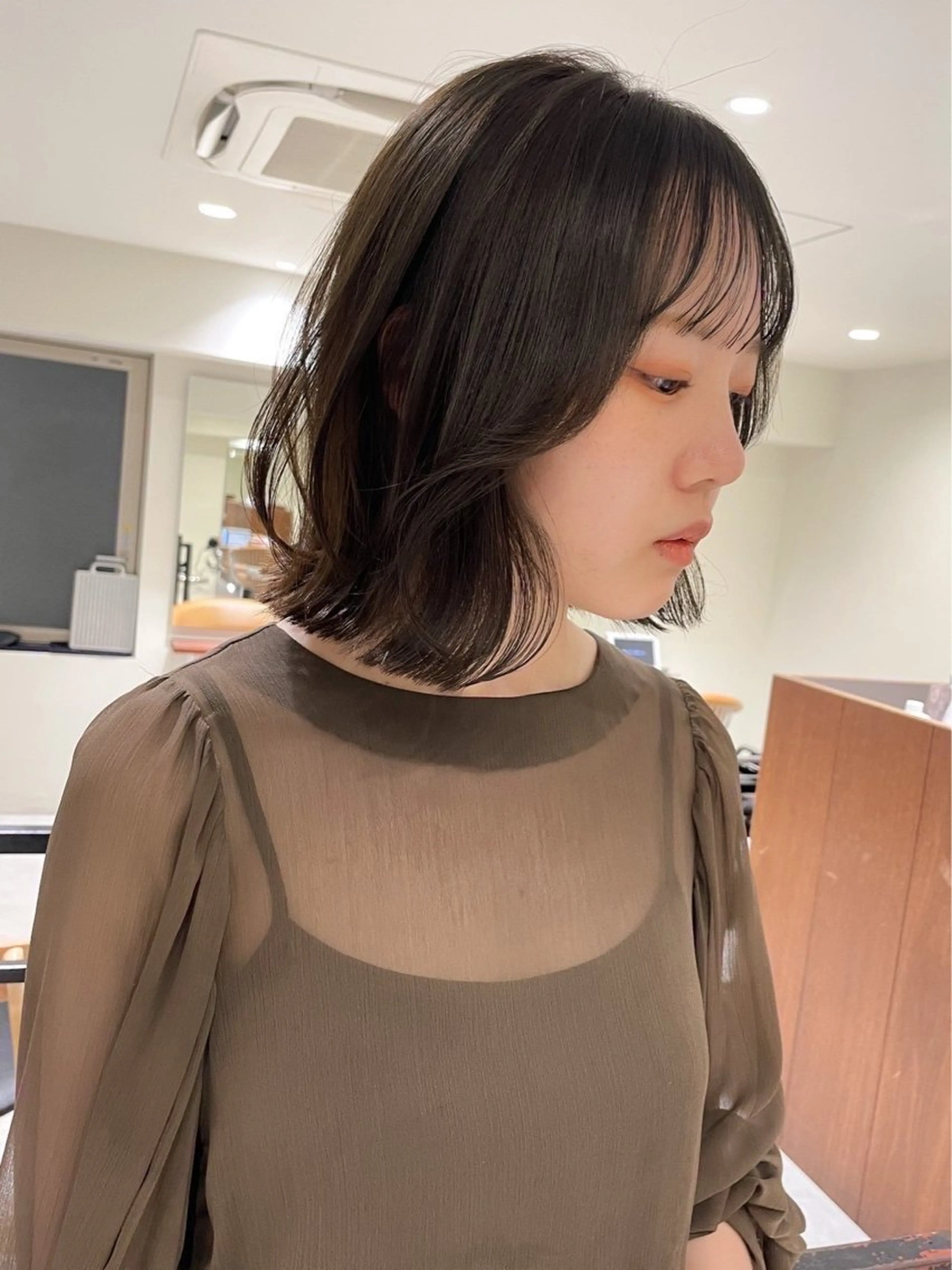 ワンカラー+カット+トリートメントの写真