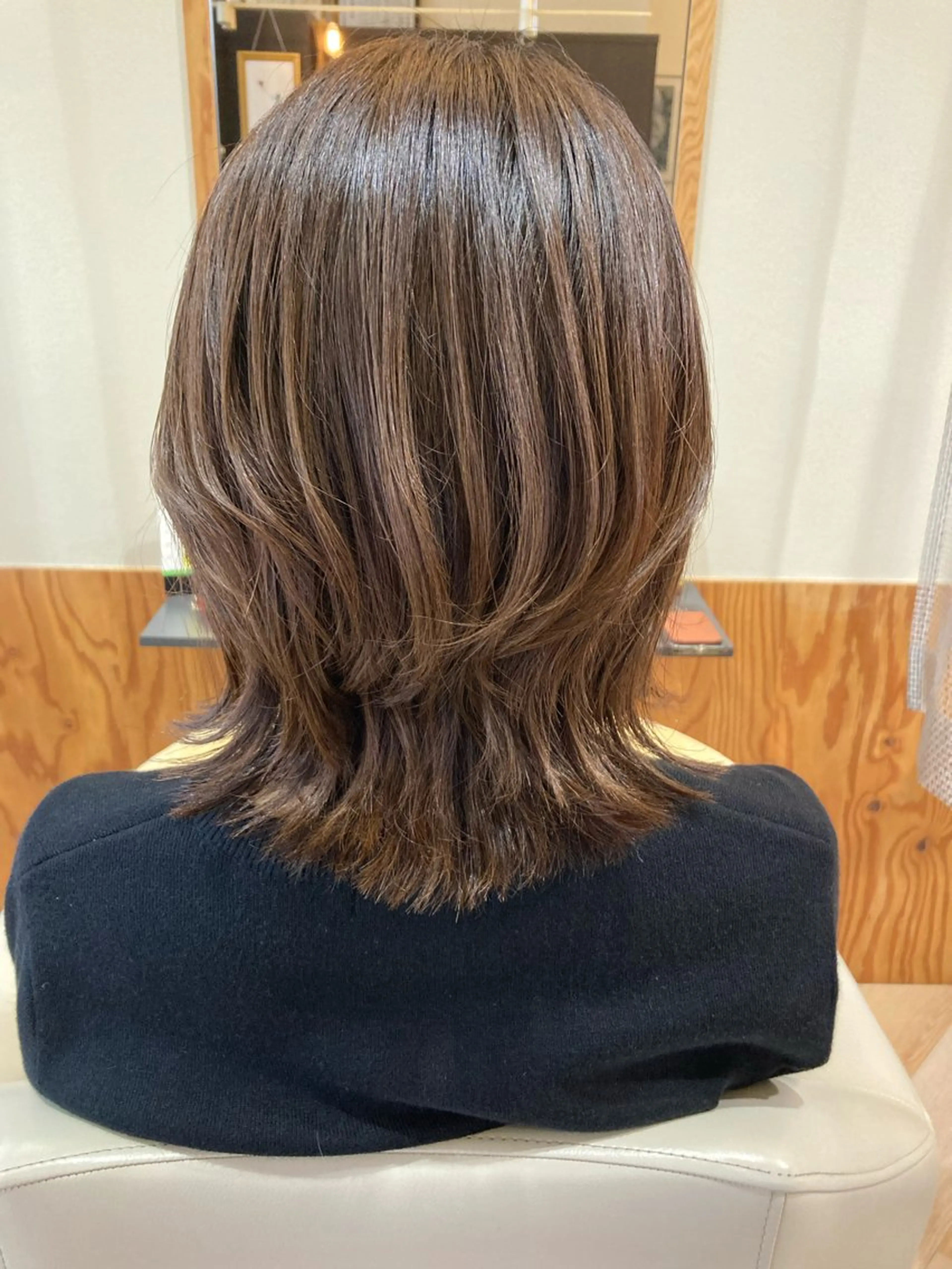 ミディアム デザインカット 髪質改善 hiroko ZEROのヘアスタイル