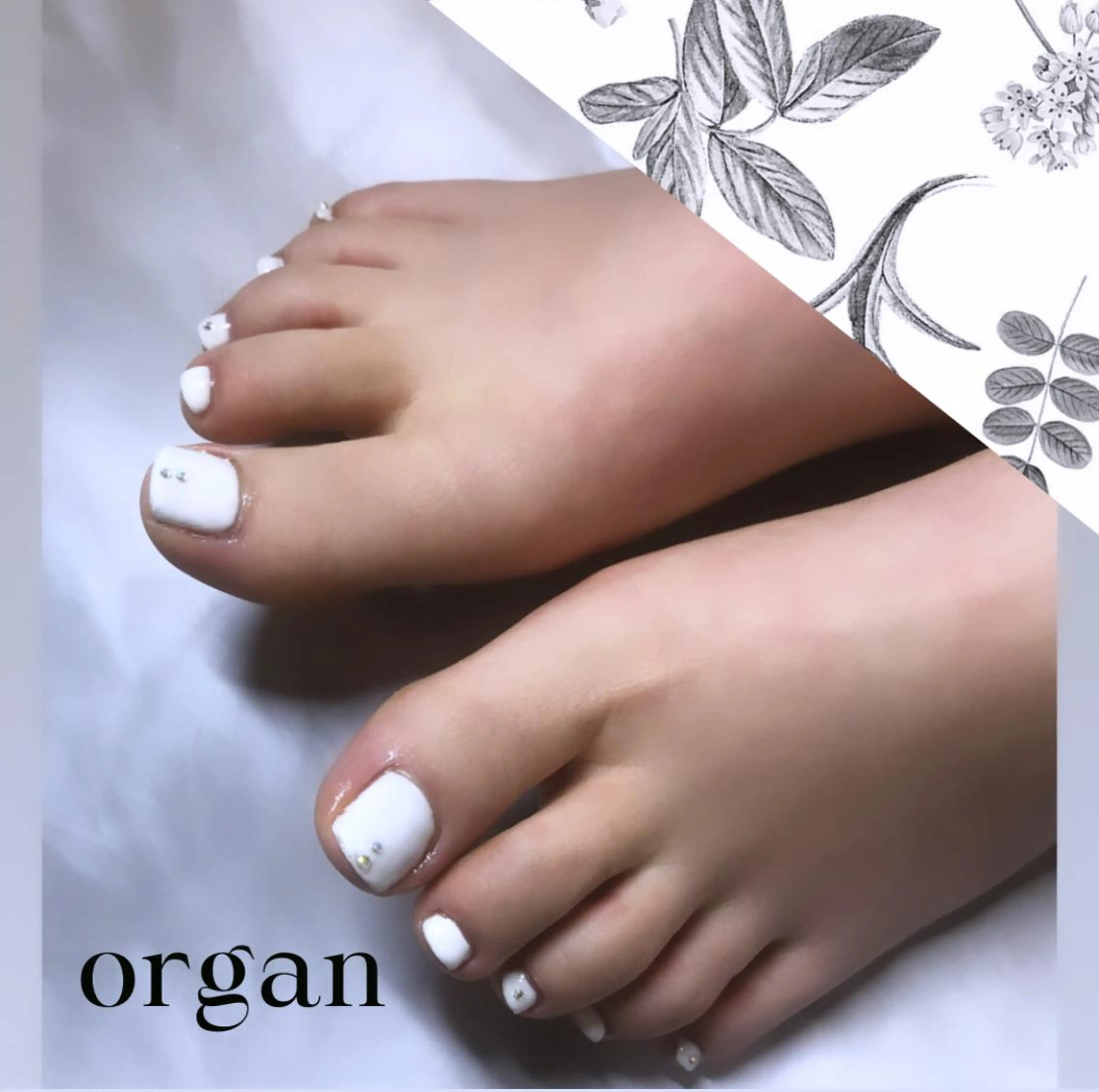 ネイル フットネイル 【ＯＲＧＡＮ】 nailのネイルデザイン