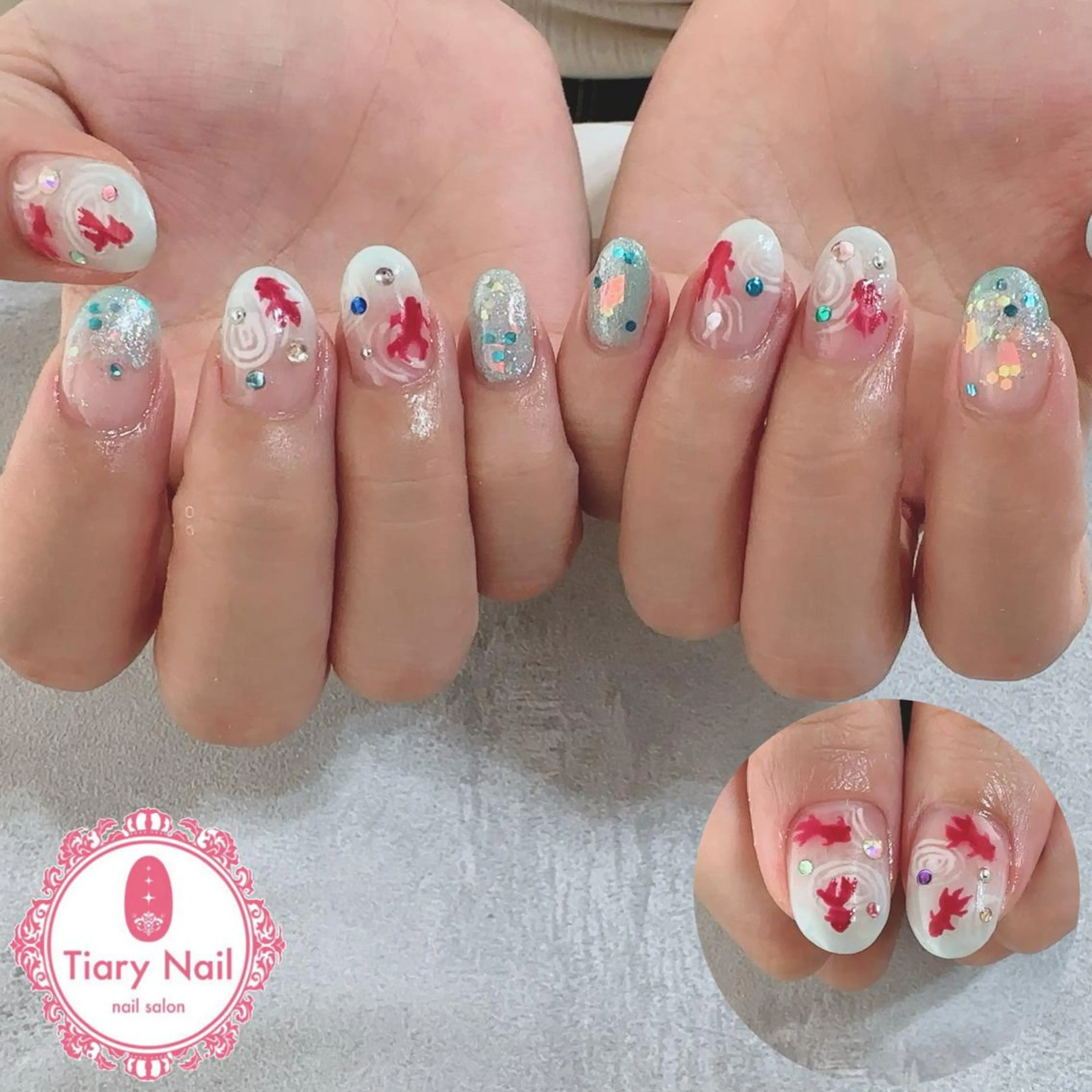 ネイル tiarynail K K🐼のネイルデザイン