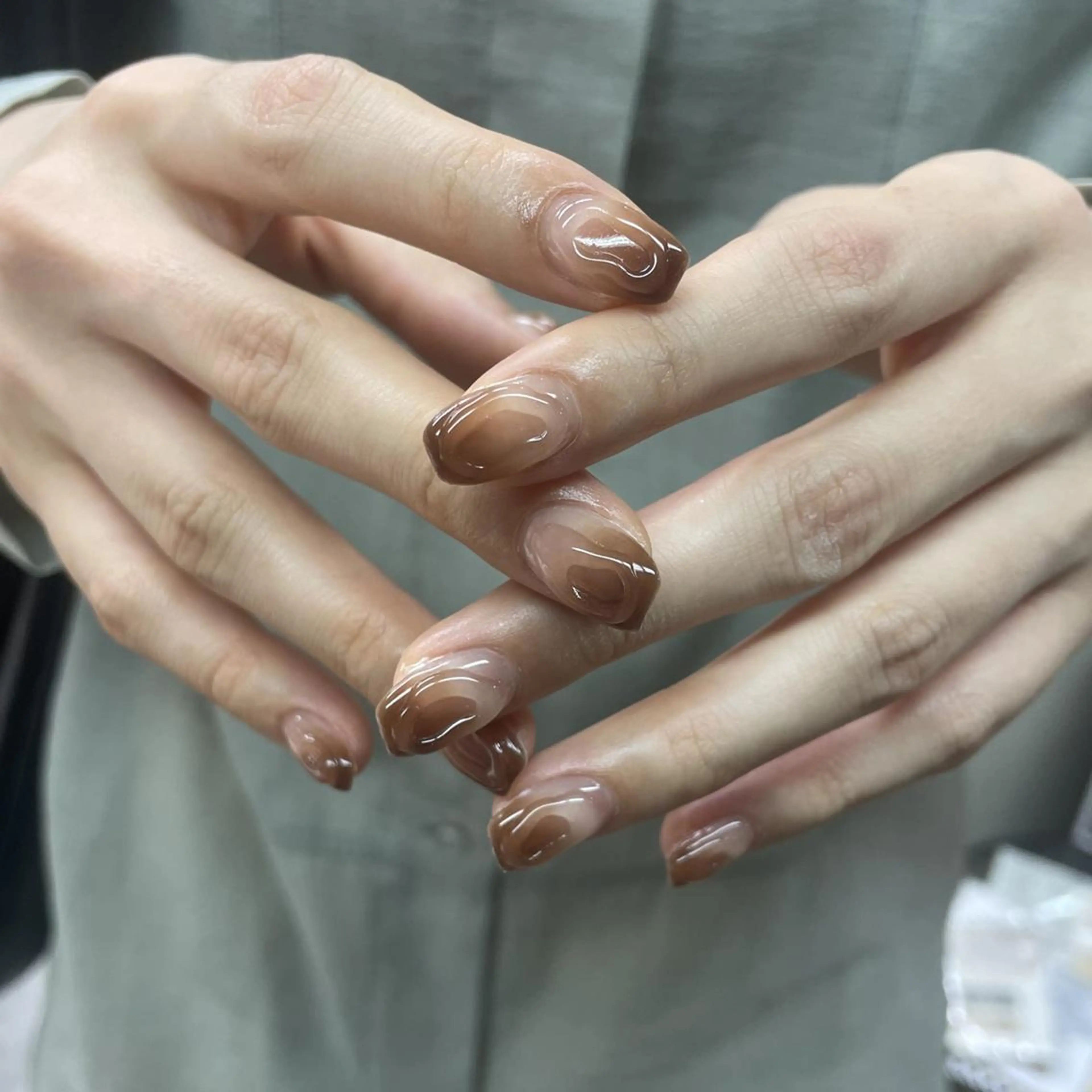 ネイル アートネイル べっ甲ネイル フレンチネイル ジェルネイル マグネットネイル nailstudio eviz新宿店のネイルデザイン