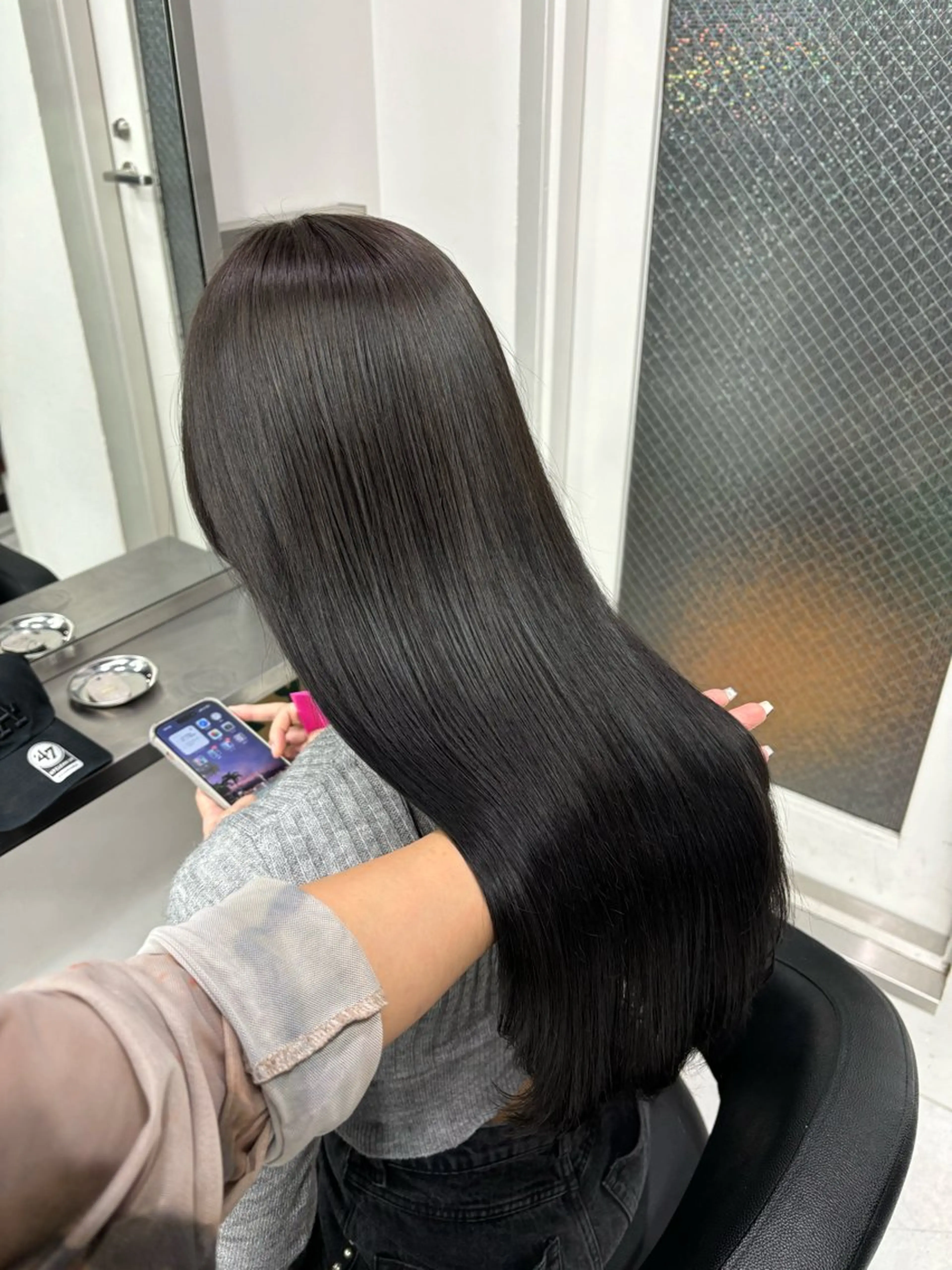 ロング カラー 縮毛矯正 韓国レイヤー/ 縮毛矯正🎀minaのヘアスタイル