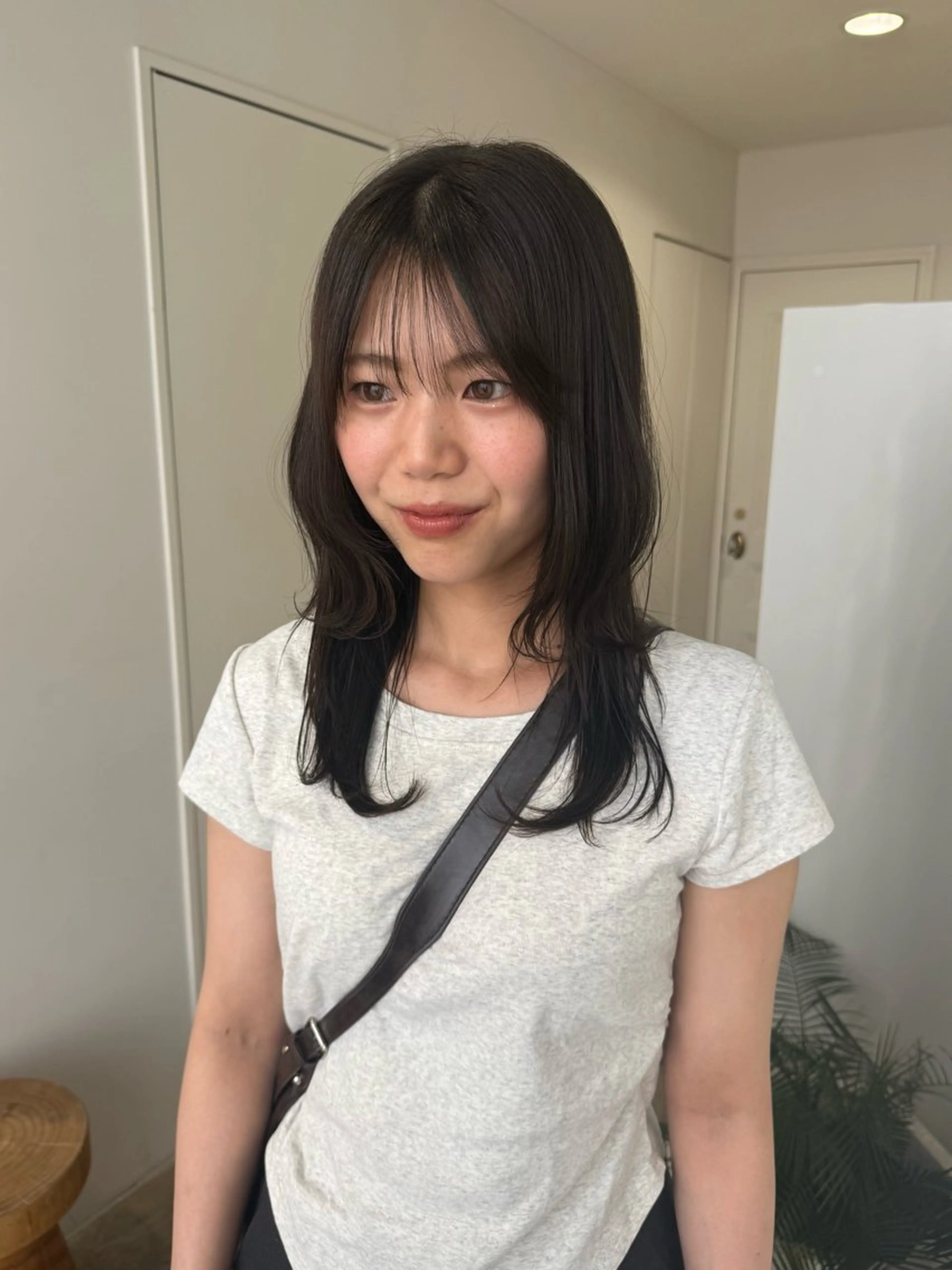 ミディアム カラー レイヤーカット カット ヘアカラー トリートメント 🟡ひろの/ツヤ カラー/髪質改善🟡のヘアスタイル