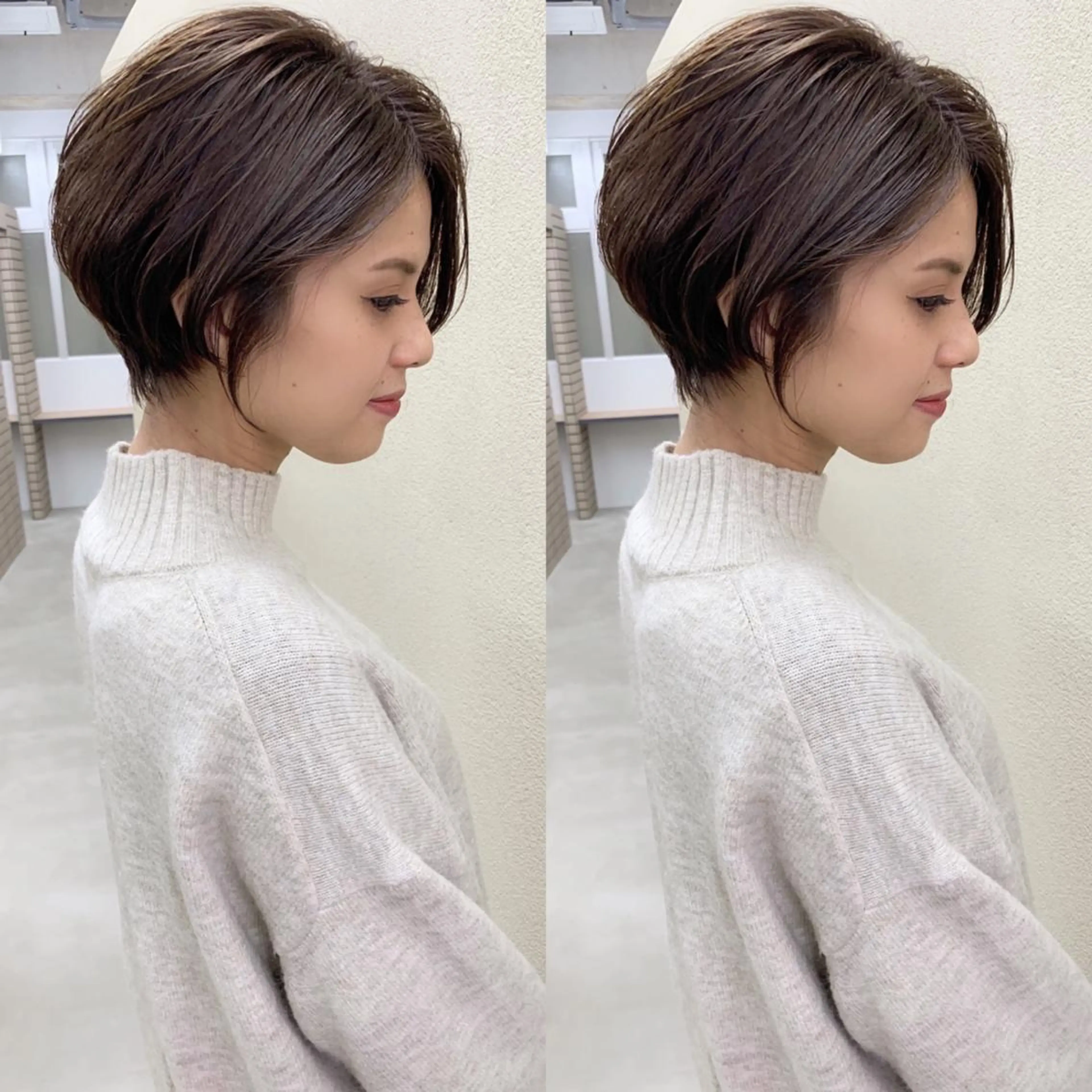 ショート カット ヘアカラー トリートメント mua 鳳のヘアスタイル