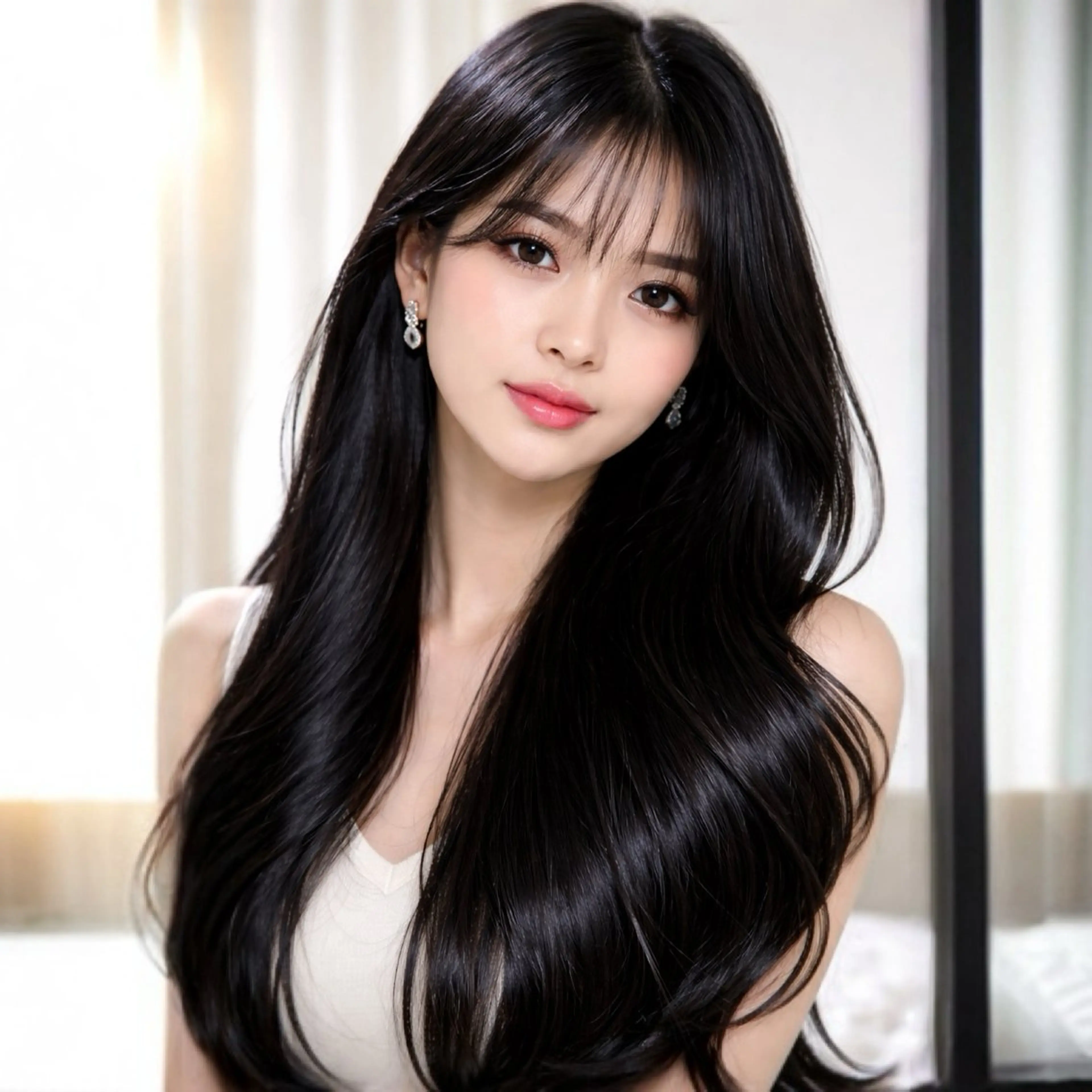 ロング ロング トリートメント ヘアカラー 🖤韓国系🇰🇷カ ラーkokona🖤のヘアスタイル