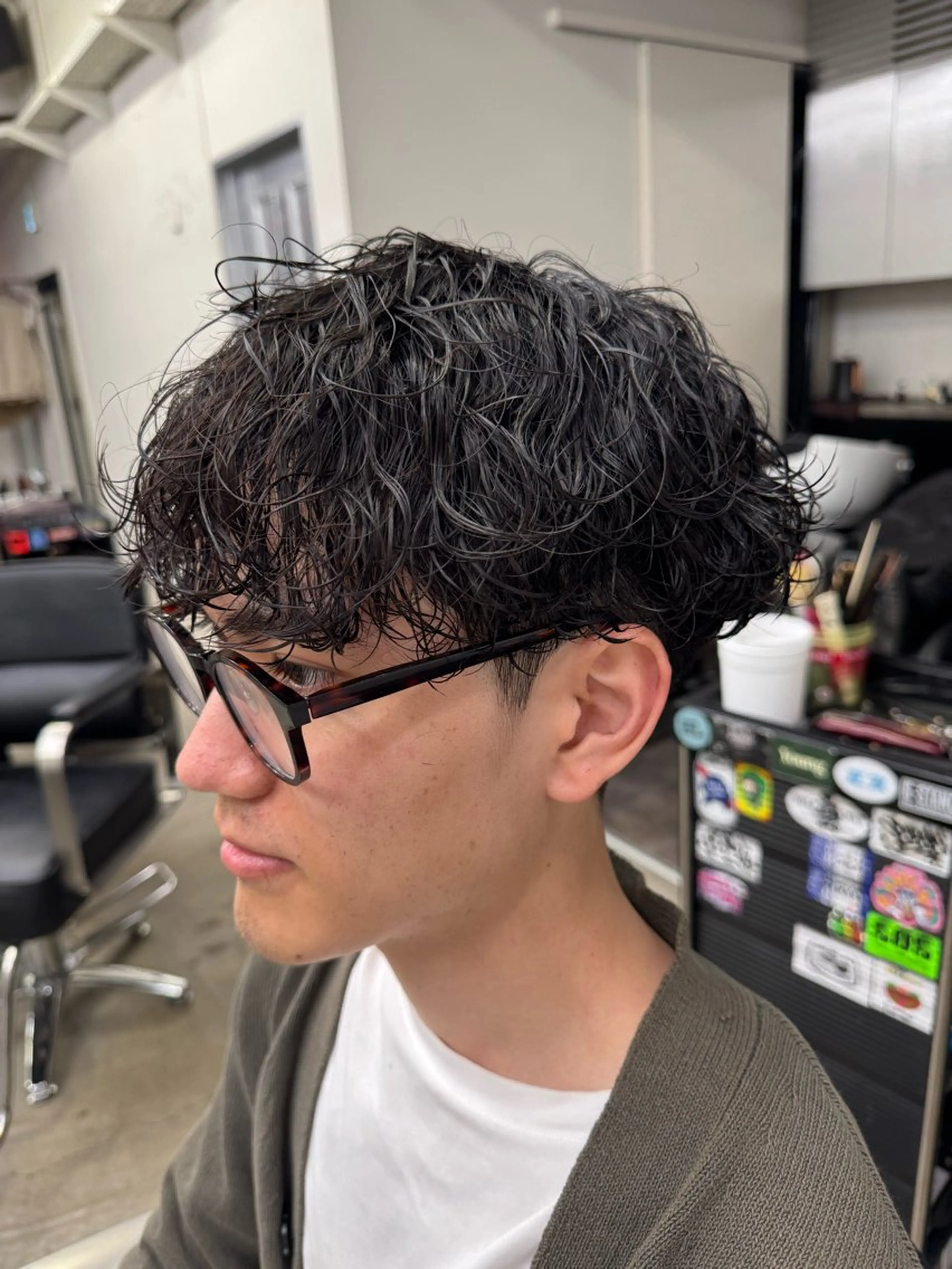 ショート パーマ メンズ フェードカット メンズパーマ シャドーパーマ メンズショート スキンフェード カット パーマ トリートメント 💈メンズ特化💈 TASUKUのヘアスタイル