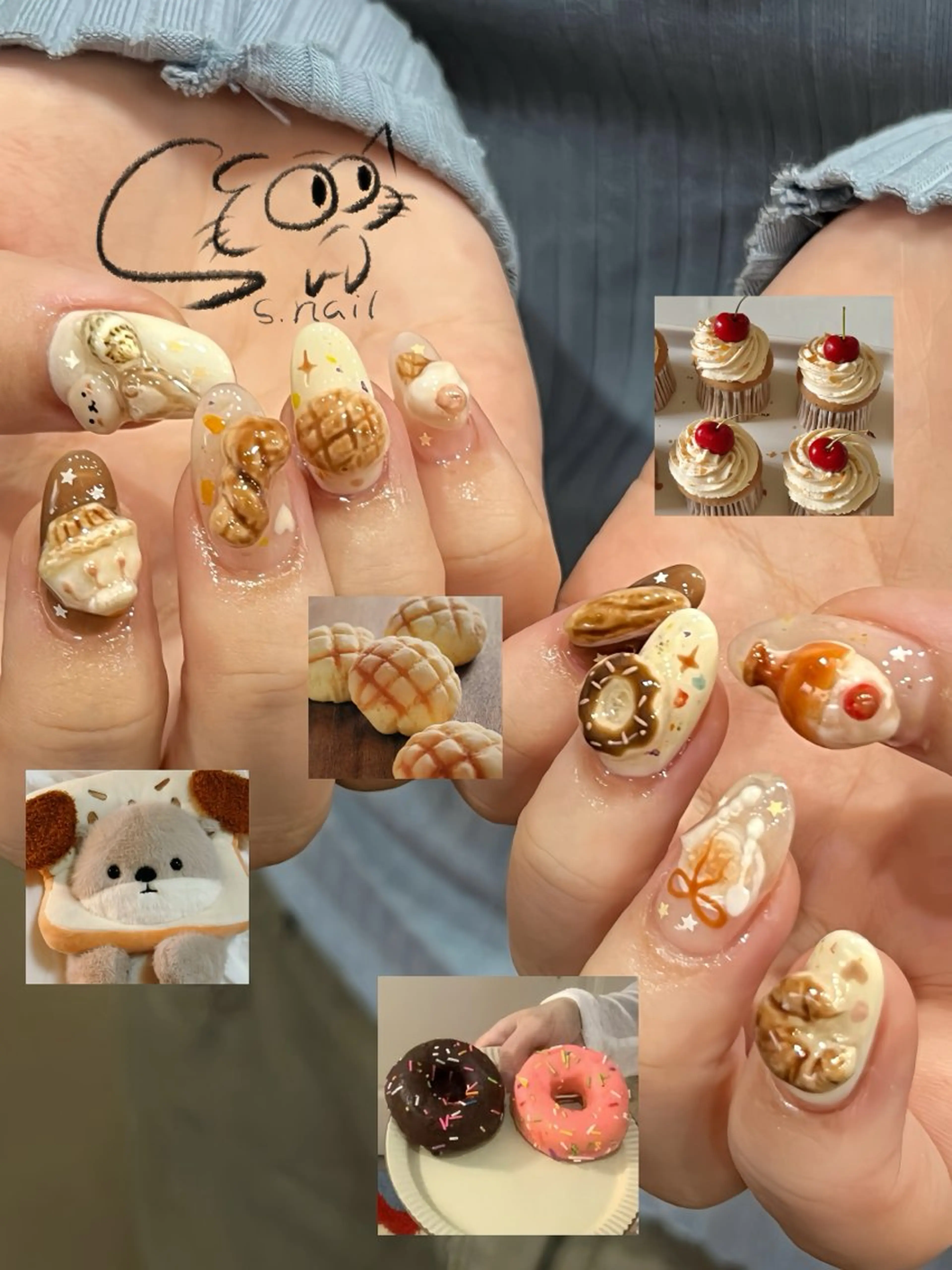 ネイル アートネイル チークネイル フレンチネイル グラデーション マグネットネイル S.nail _のネイルデザイン