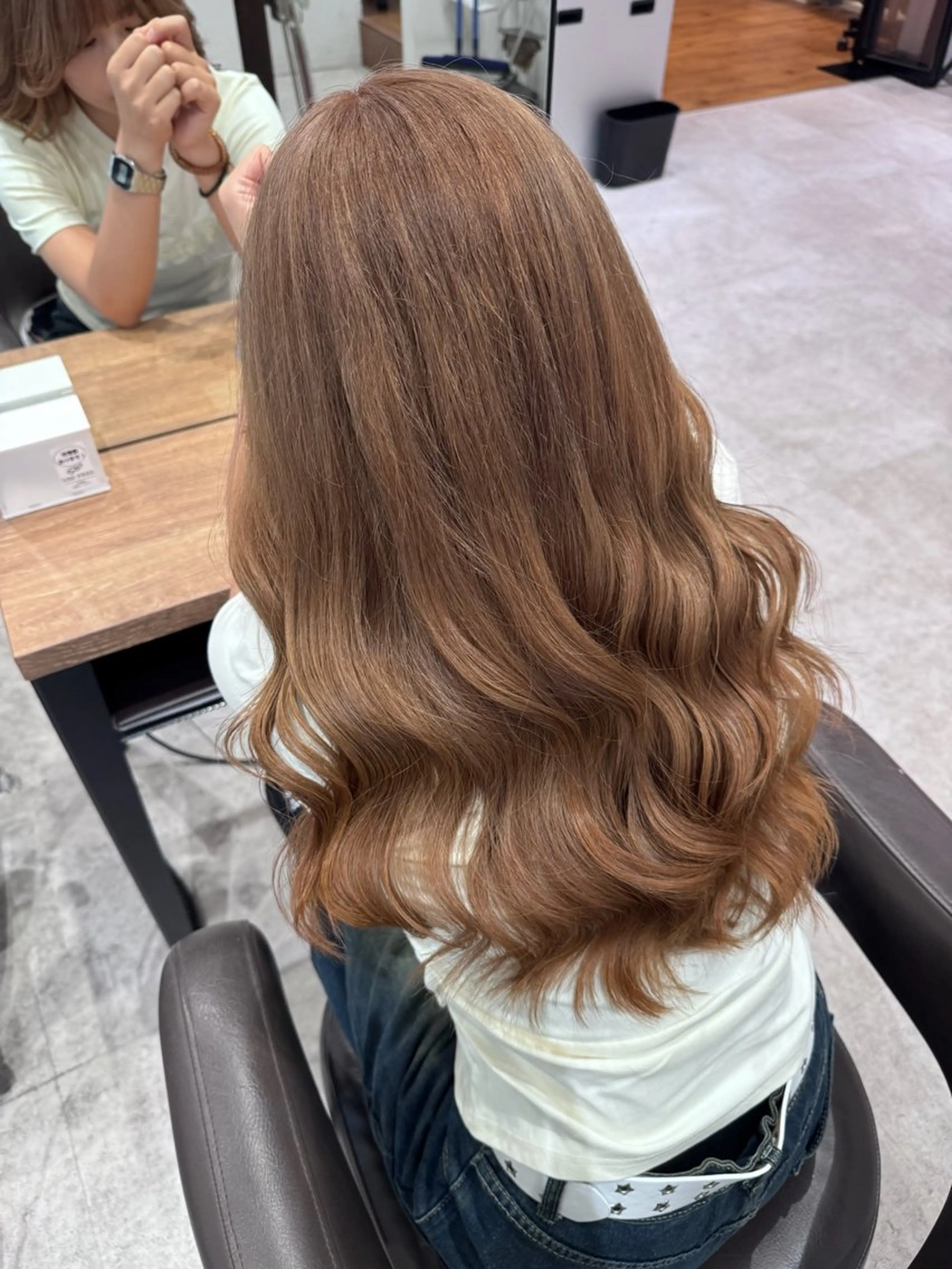 セミロング カラー ブリーチ Lee天王寺 Rinのヘアスタイル