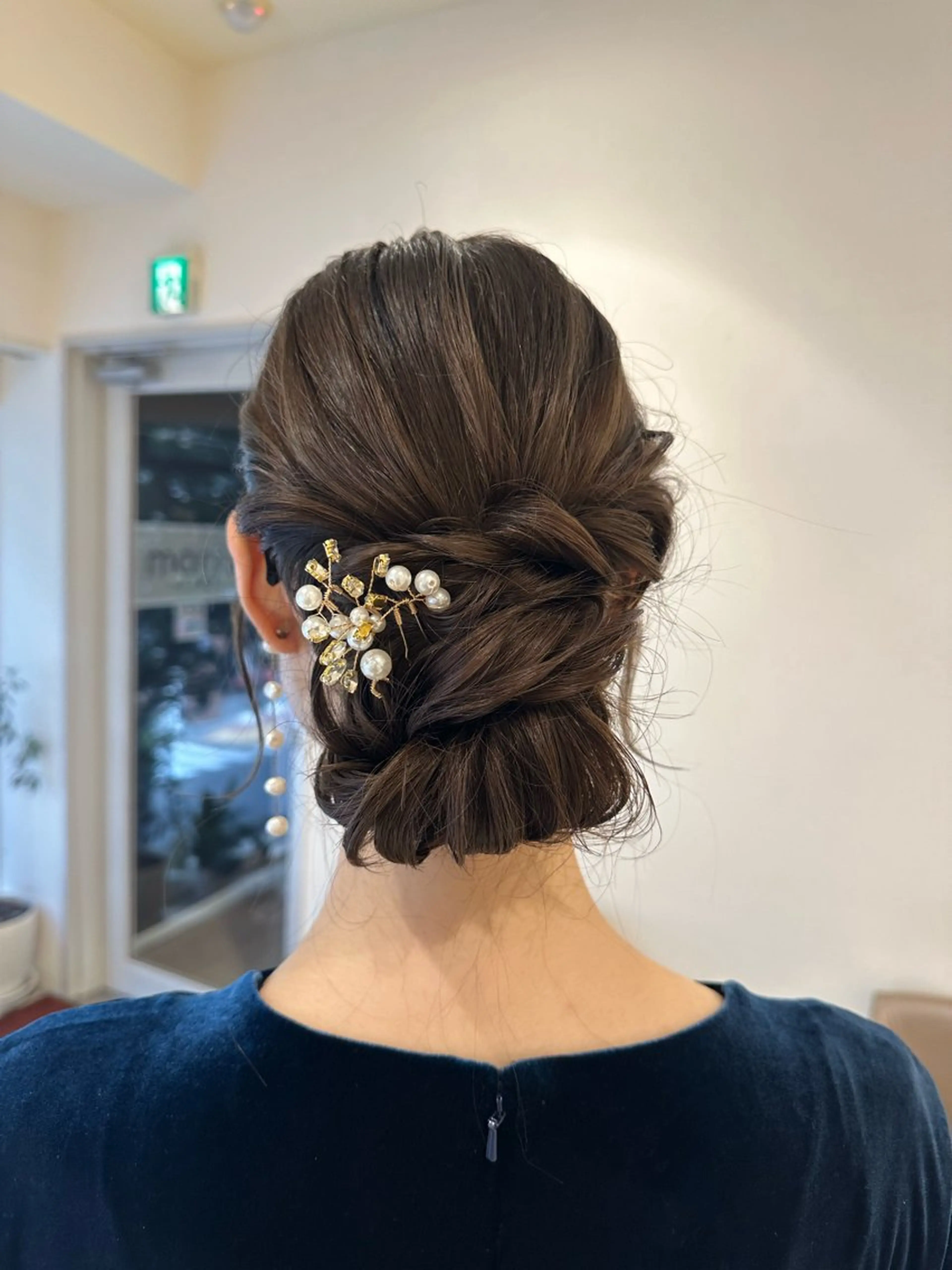 ロング カラー ヘアアレンジ タイトボブ個性派カラ ーAKANEのヘアスタイル