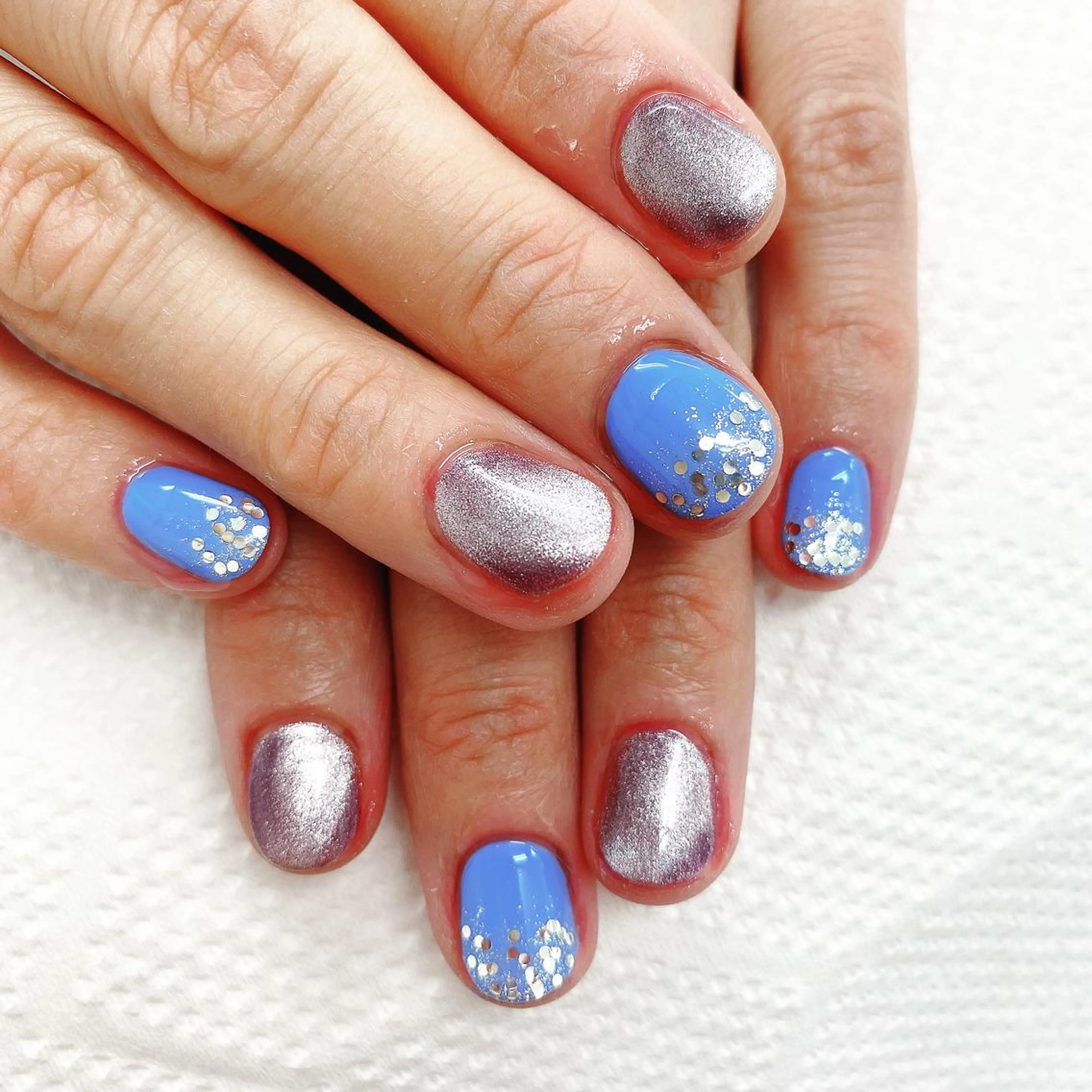 ネイル ブルー N._._. clawのネイルデザイン