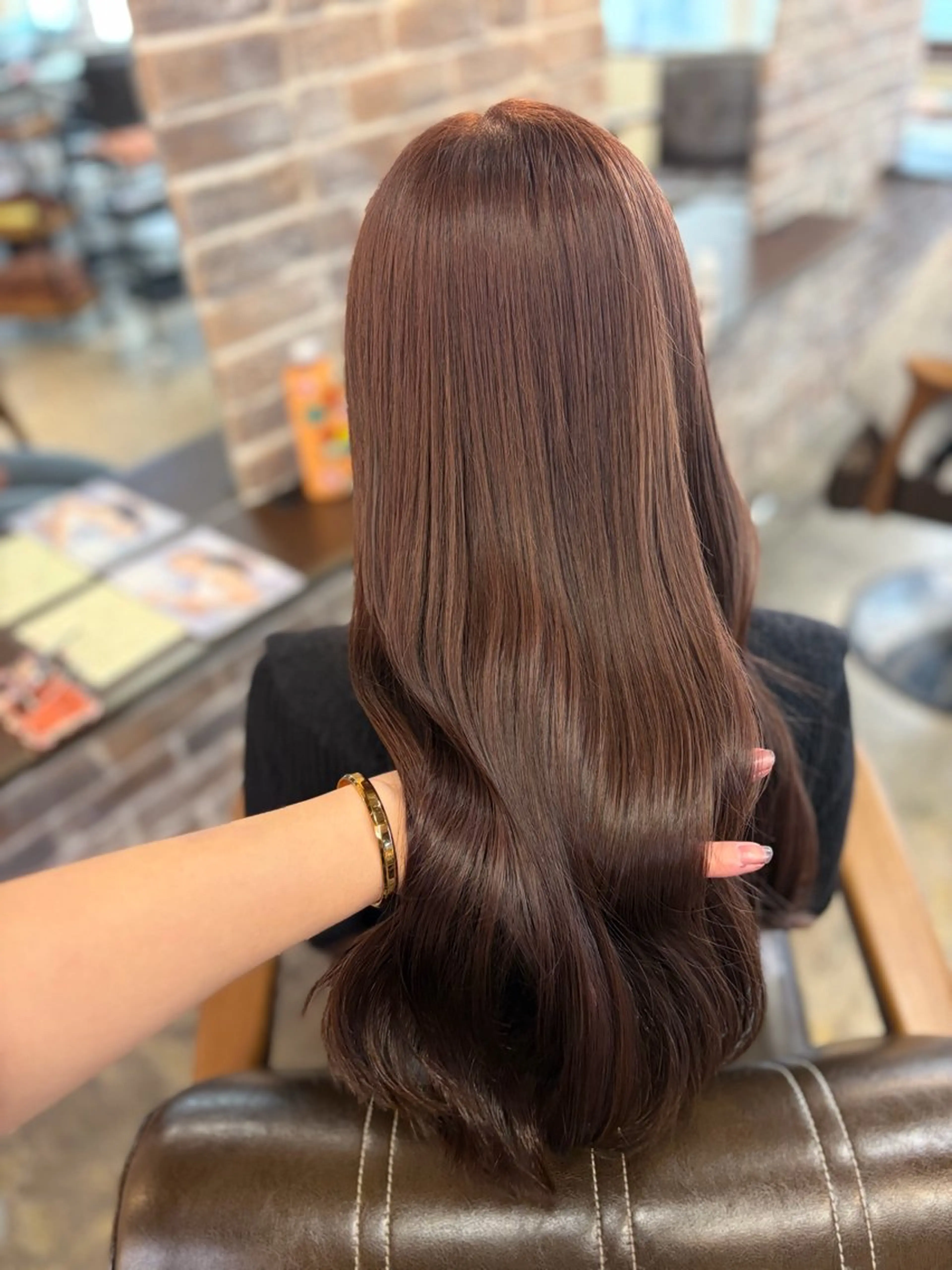 ロング ヘアカラー トリートメント メンズパーマ/縮毛 矯正/徳田真緒のヘアスタイル