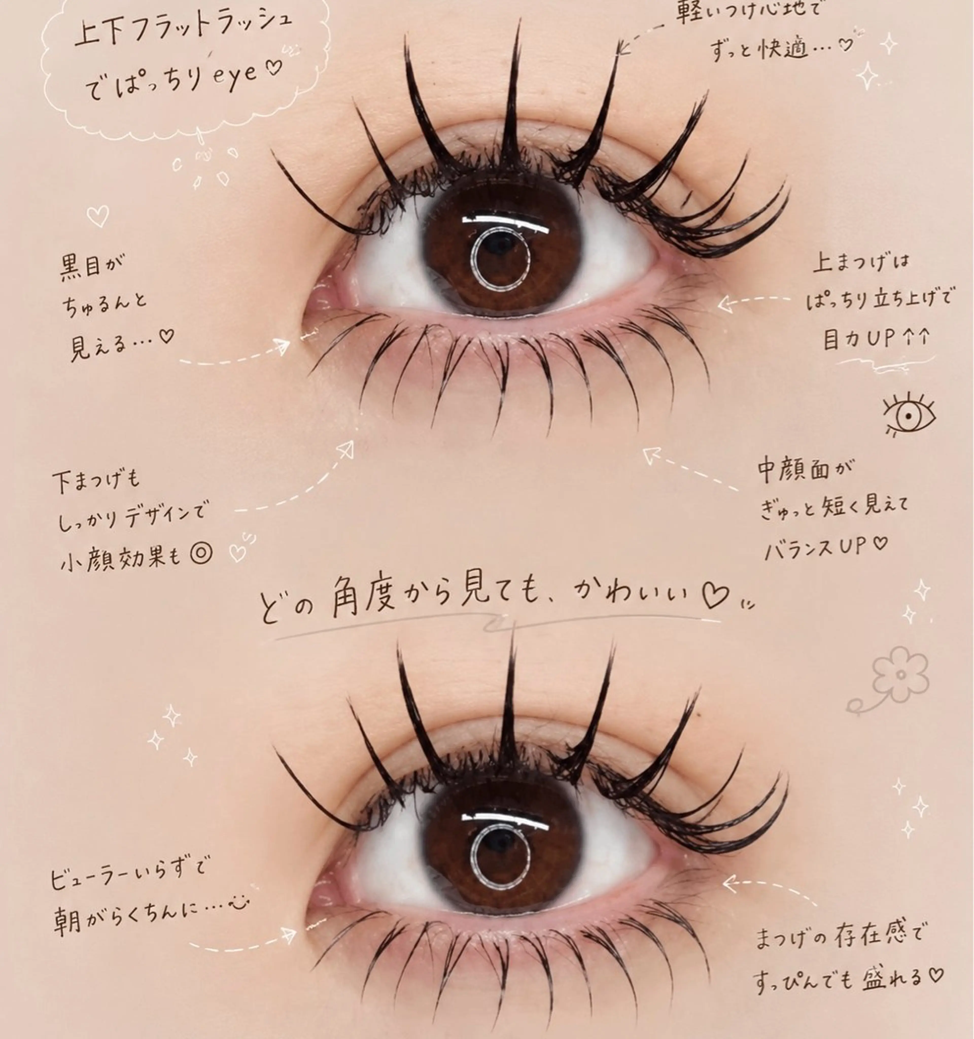 上下フラットラッシュ160本まで🍀の写真