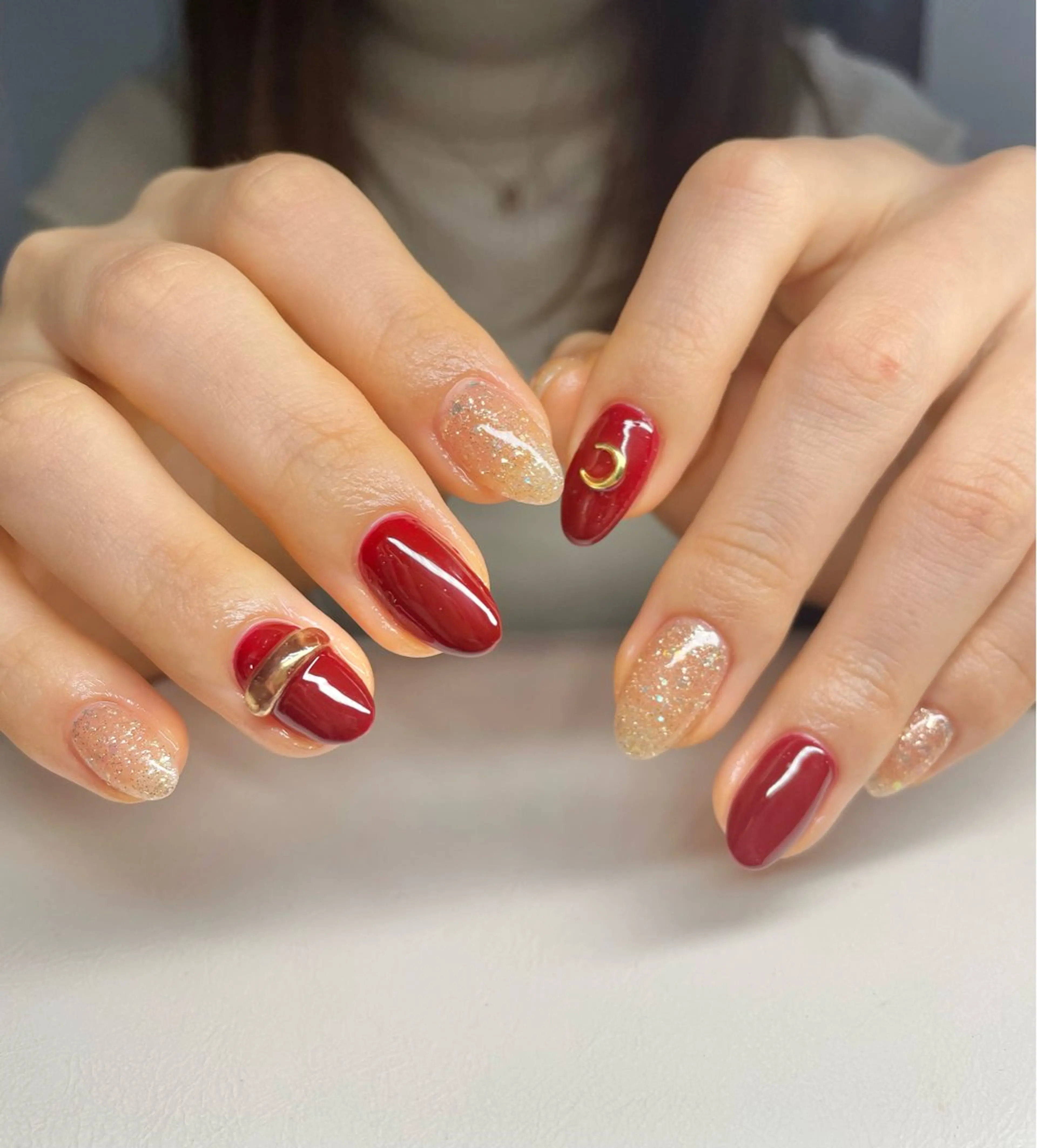 ネイル 持ち込み ハンドネイル Rena-ju キャサディのネイルデザイン