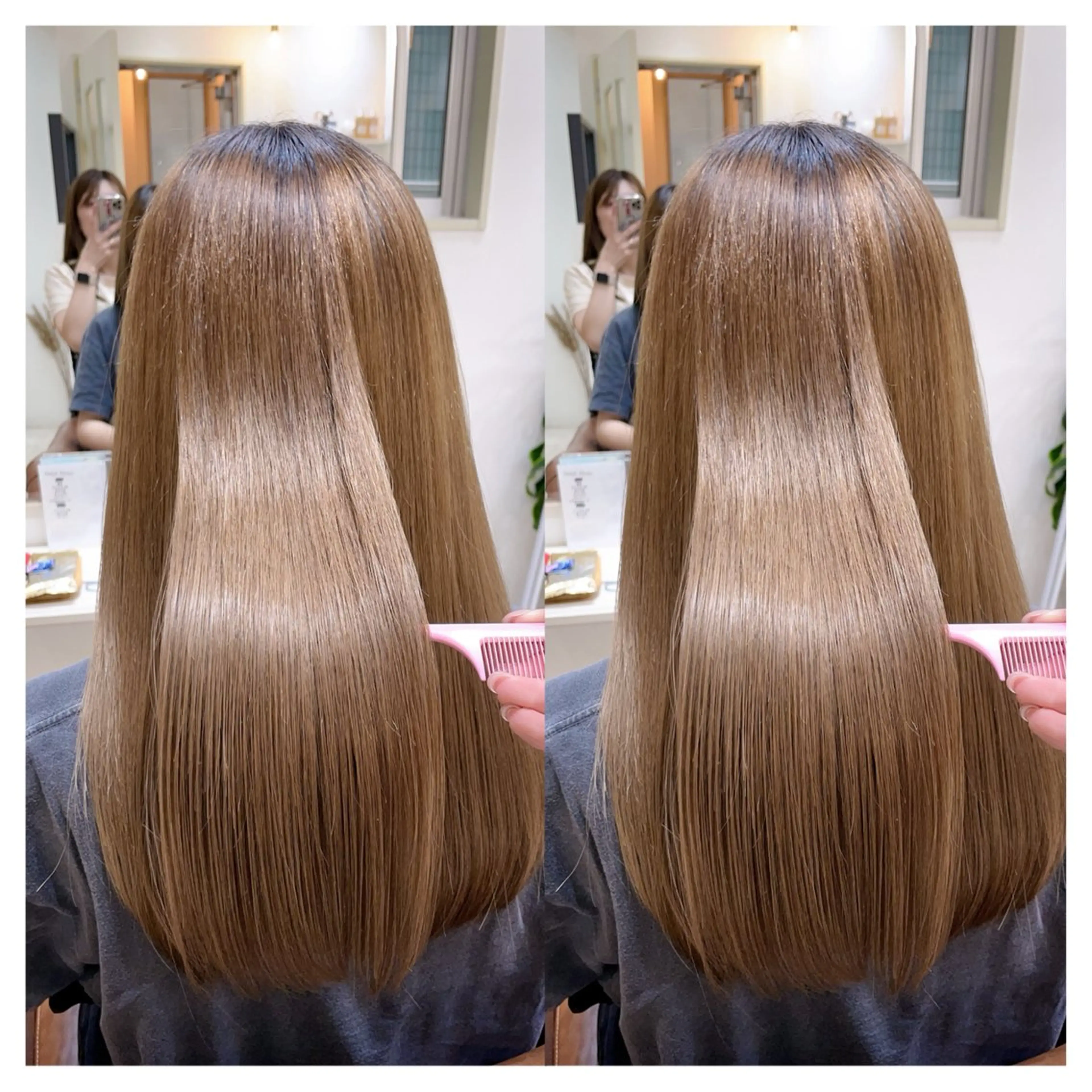 セミロング カット 縮毛矯正 トリートメント 村山 茉衣のヘアスタイル