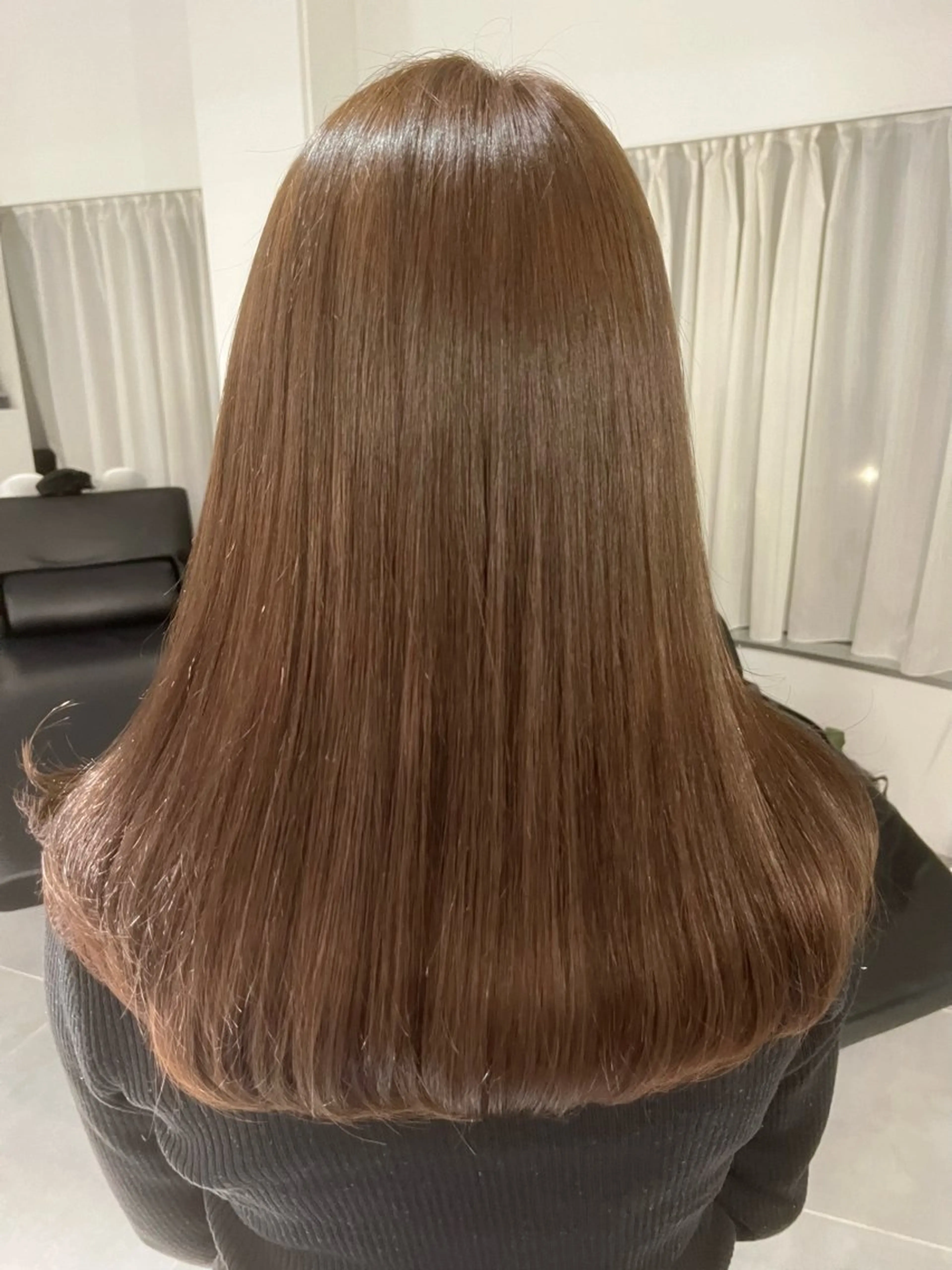 セミロング カラー グレージュ|くすみ× 透明感|kazutoのヘアスタイル