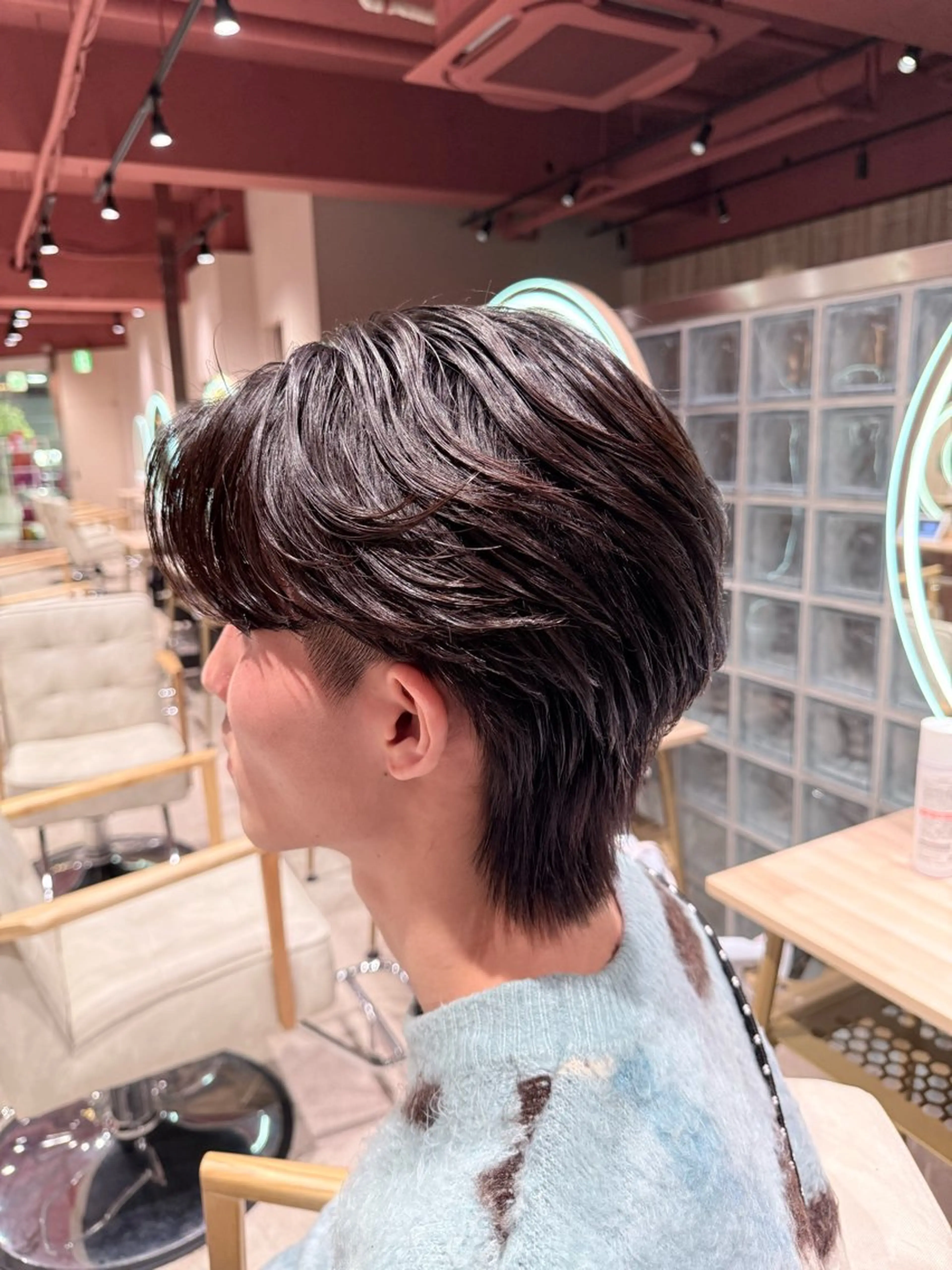 ミディアム ミディアムパーマ カット パーマ アキト🌙 メンズ特化🔥のヘアスタイル