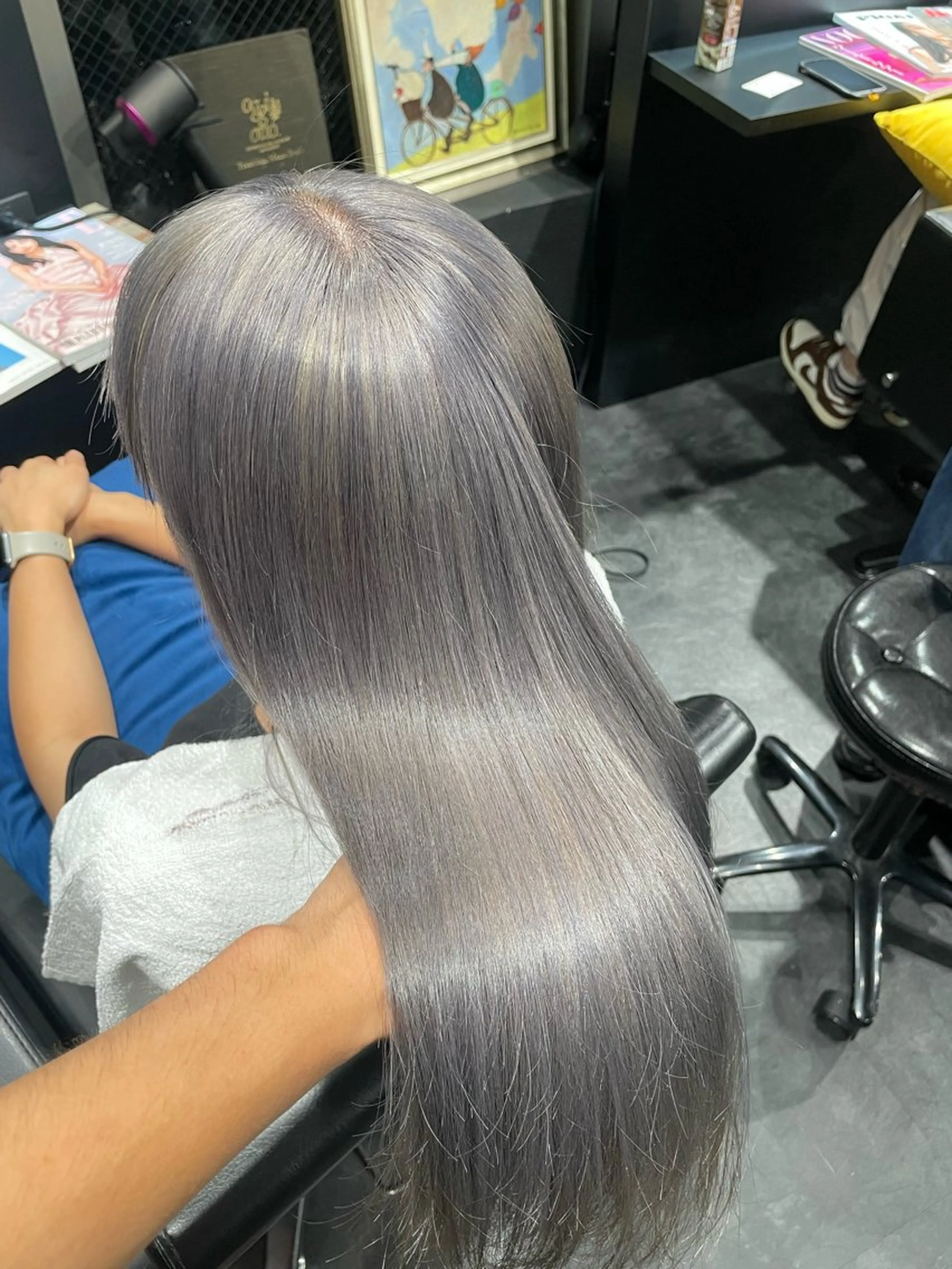 ロング カット ヘアカラー トリートメント ブリーチ・レイヤ ー特化🔥 ちかまるのヘアスタイル