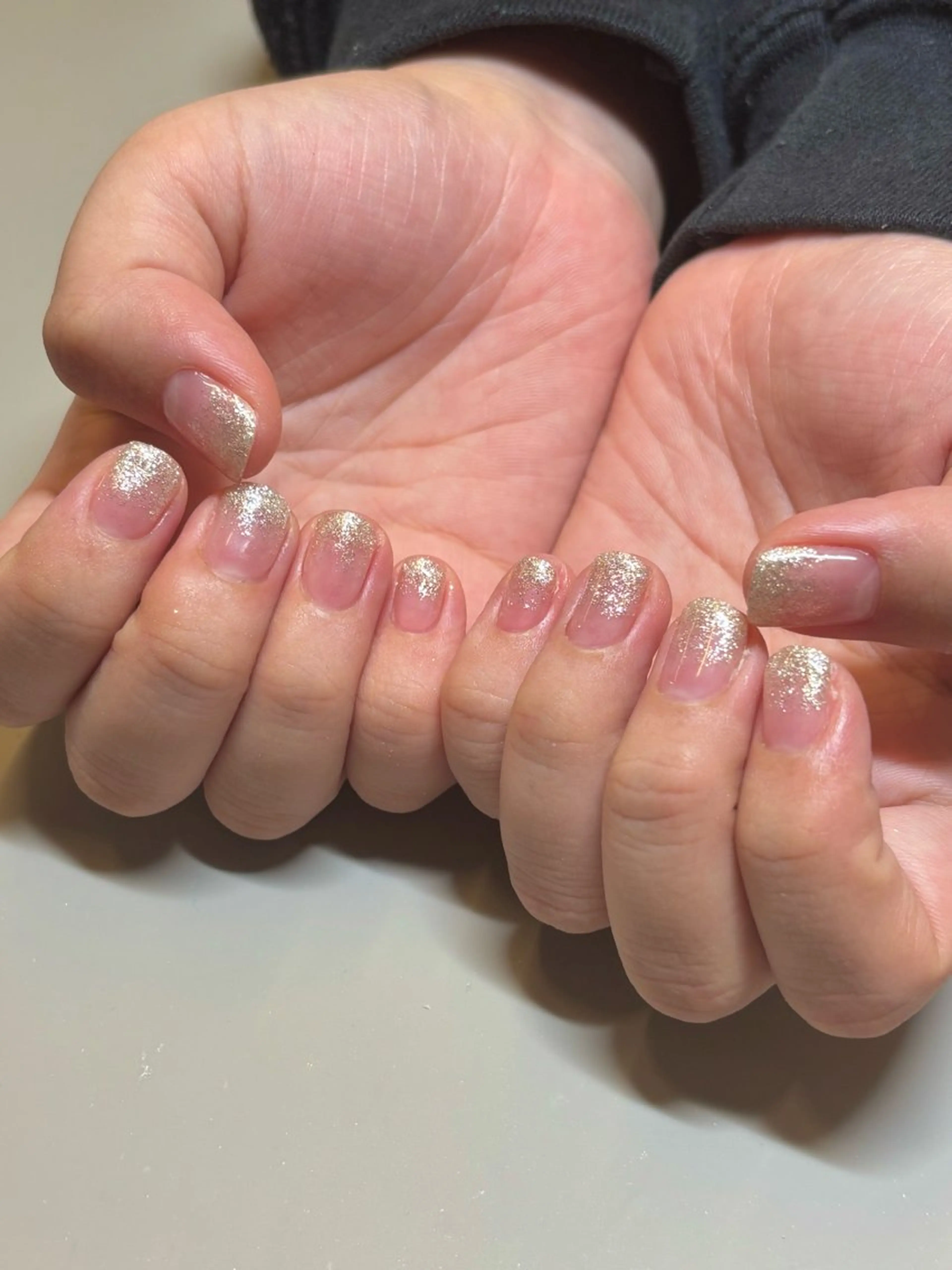 ネイル グラデーション ラメ(グリッター) ラメグラデーション Nails by MILKのネイルデザイン