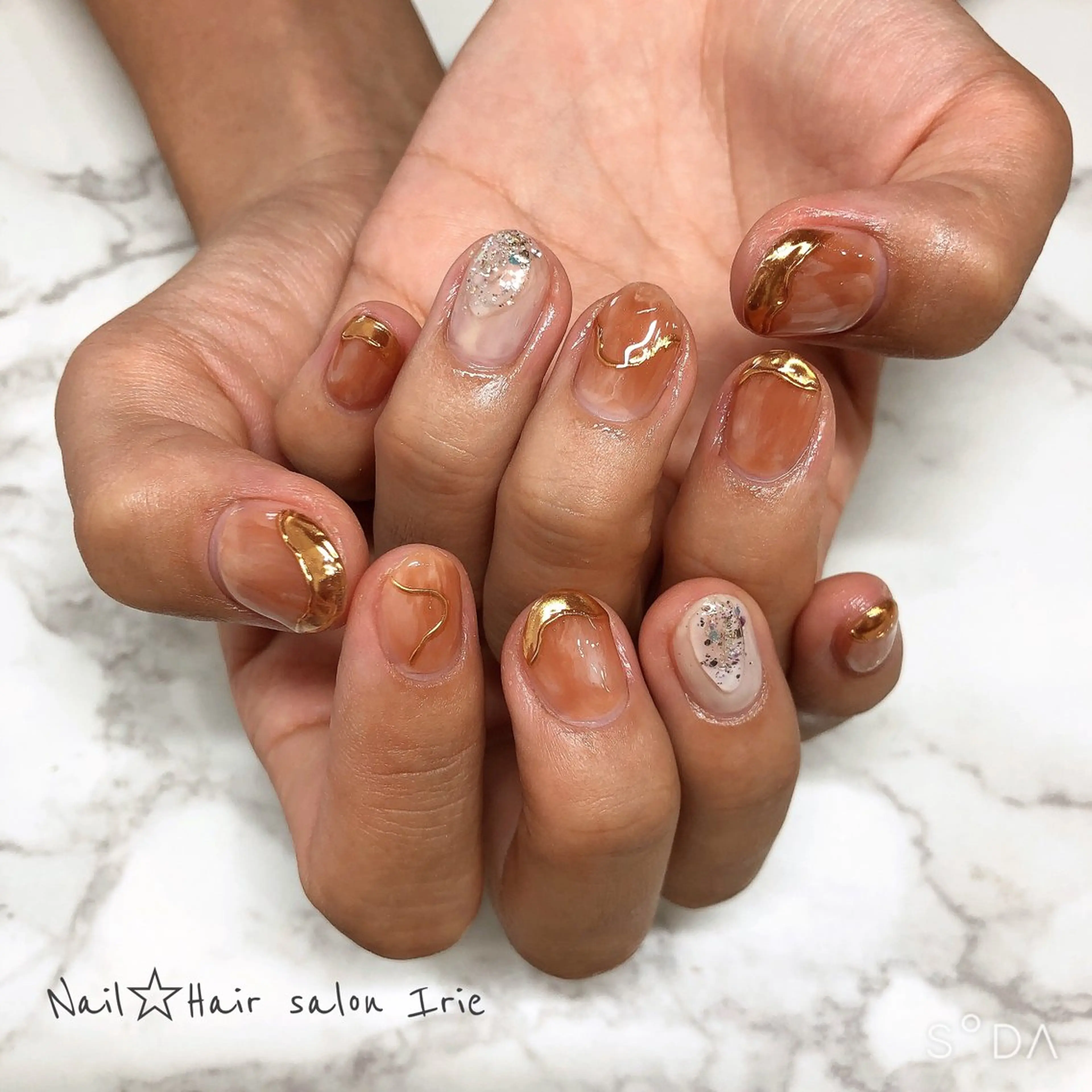 ネイル ハンドネイル 與儀 知佳のネイルデザイン