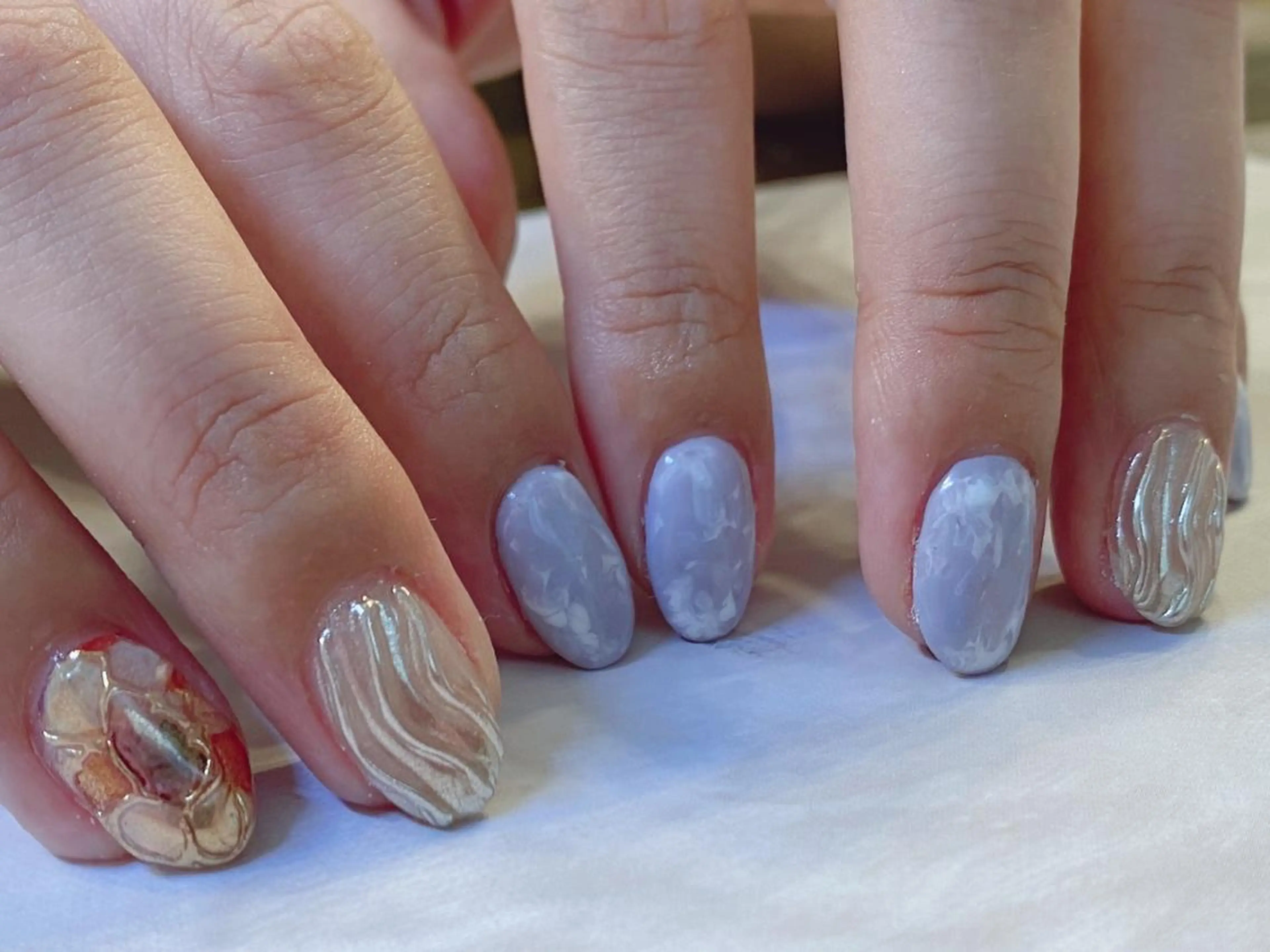 ネイル アートネイル ジェルネイル ニュアンスネイル パラジェル Nailist Honamiのネイルデザイン
